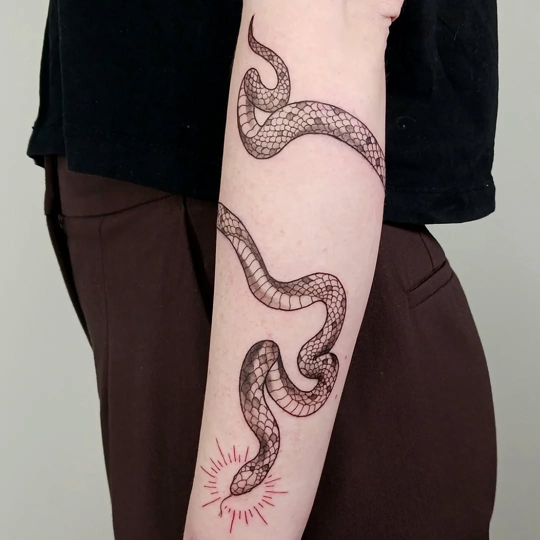 I loved doing the snake wrap piece for Natalie a couple of weeks ago! Some stenciled, some freehand.
.
.
.
.
.
.
.
.
.
.
.
.
.
.
.

.
.
.
.
.
#snaketattoo #snake #finelinetattoo #halifax
