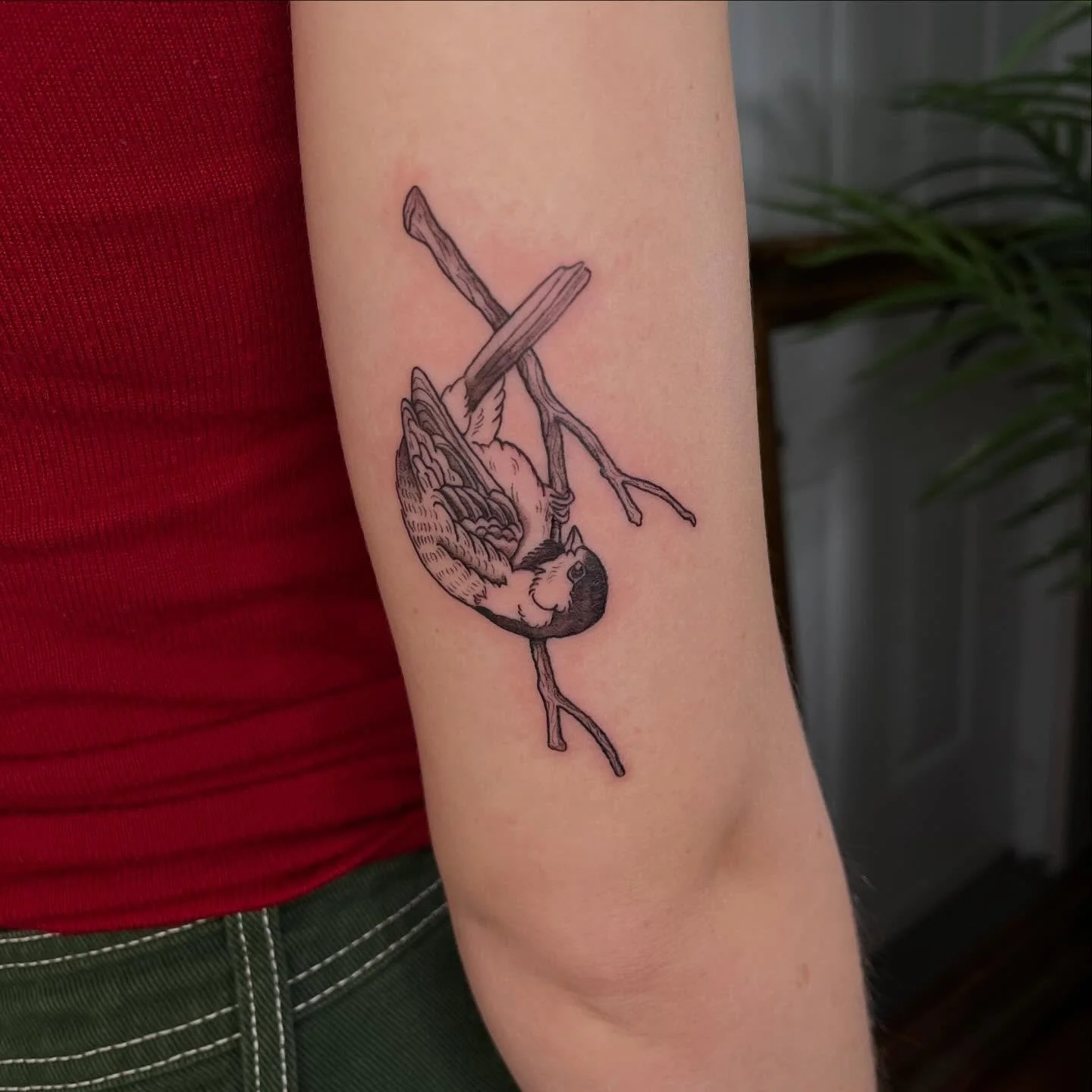 Chickadee for Annabelle ⭐️⭐️⭐️ you know I love a bird tattoo!