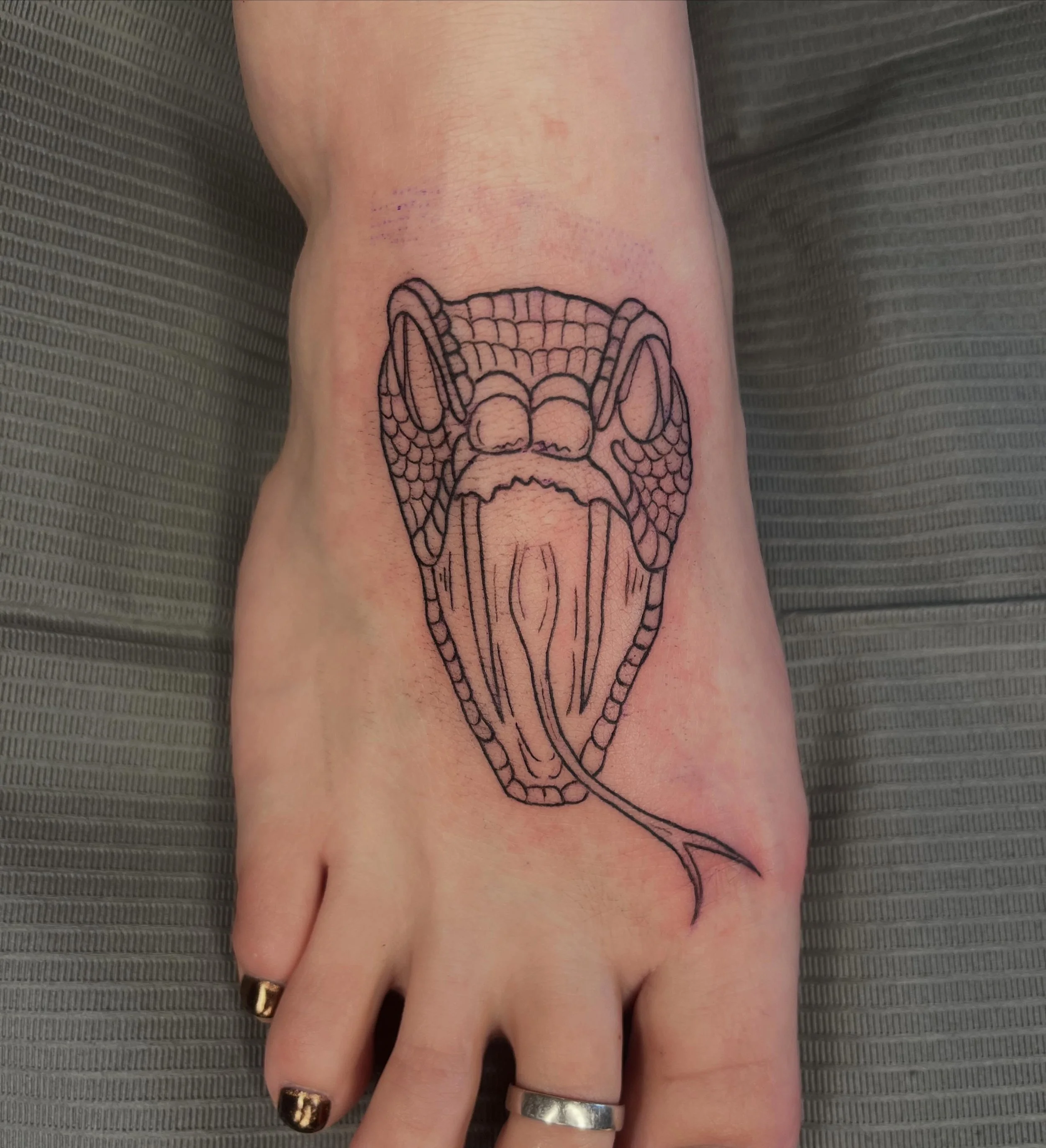 So stoked on this snake head for Kyra 🐍