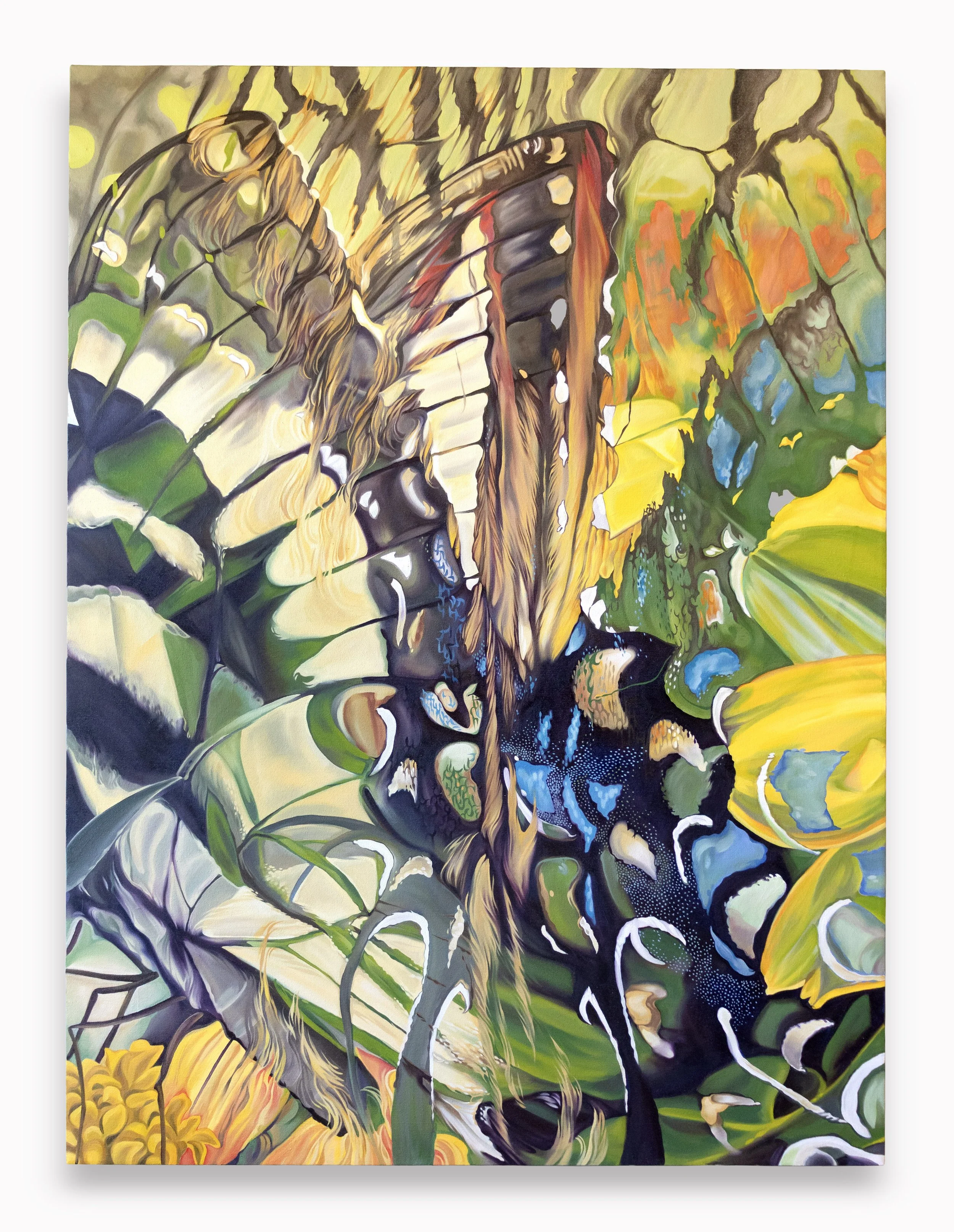 Metamorphosis III, oil on canvas, 36” x 48” x1.5”, 2026.