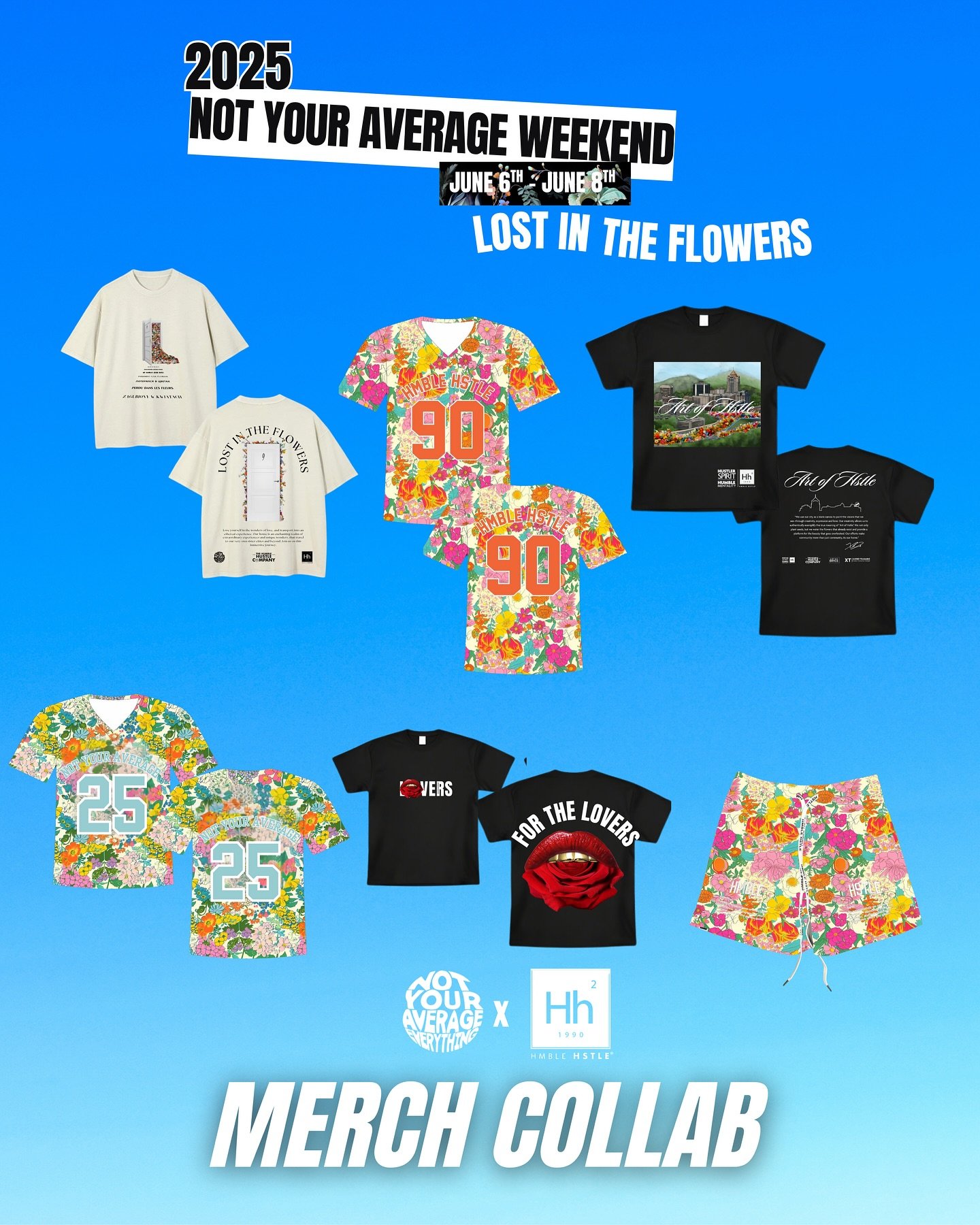 This weekend, we&rsquo;re back with Not Your Average Weekend: Lost In The Flowers with a festival collaboration with @nyaeverything! 🌸🌼🪻

We&rsquo;re bringing back some fan favorites, dropping exclusive new releases, and you might even catch a gli