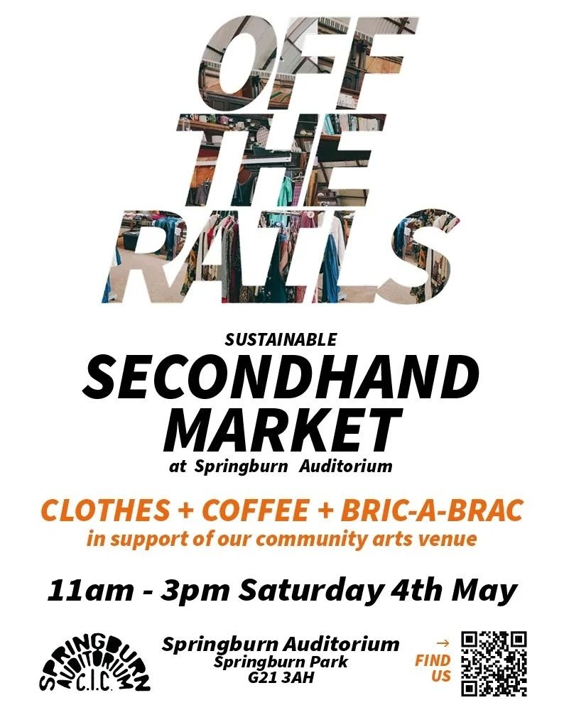 Who's coming along this weekend? 🗓☕🛍️😊

#offtherails #secondhandmarket #springburnauditorium