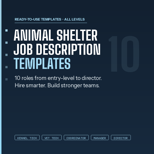 Job_Description_Templates_for animal rescue organizations. Free download for non-profits