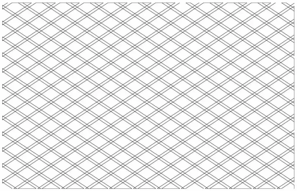 Horizontal Double Diamond - Medium