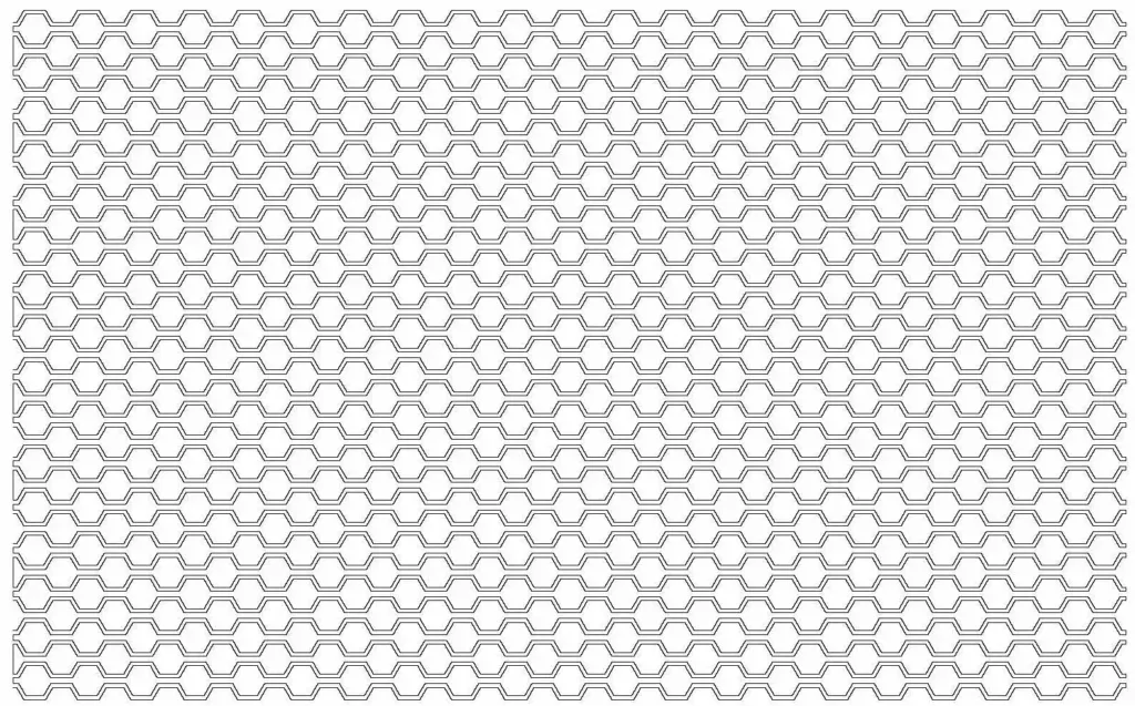 Horizontal Hex Chain - Small