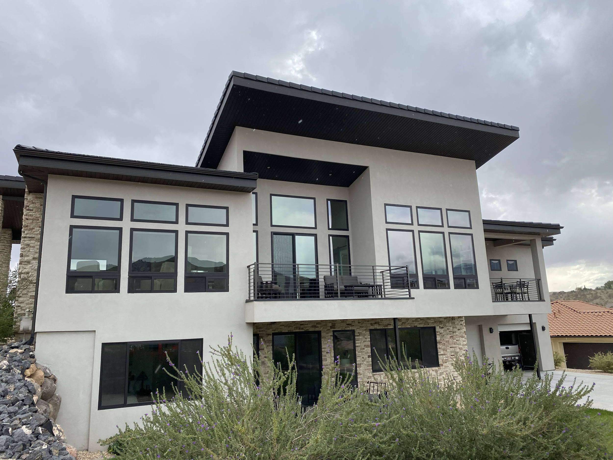 Elegantly cleaned windows at a beautiful residence, adding clarity and beauty to every view with 3SIXTY Window Washing.
