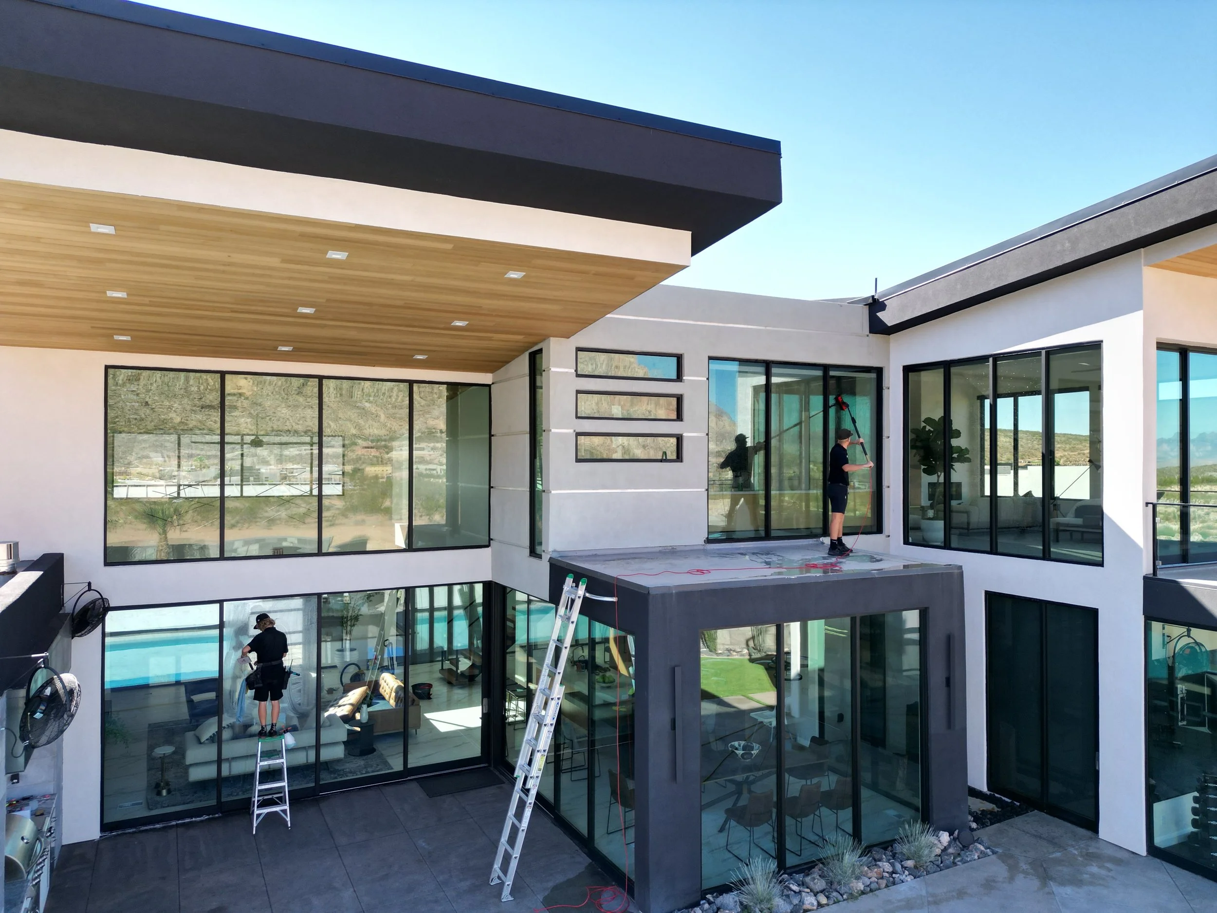 Witness 3Sixty Window Washing in action, enhancing the beauty of this stunning home in St. George.
