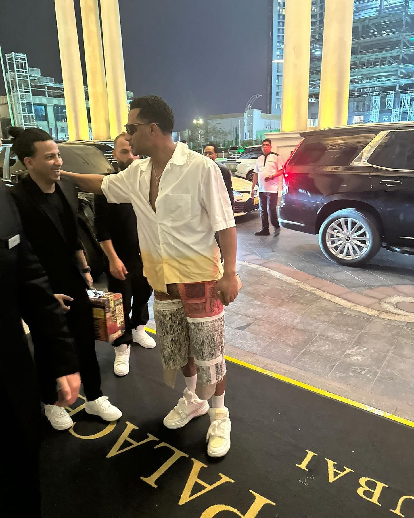 @mohamedramadanws Wears @joe.brim 

Styled by @balthazarfromparis ⭐️
Wearing @joe.brim Smear Print Patch Shorts

International settings. Appreciate everyone showing love to get these placements popping across the globe.