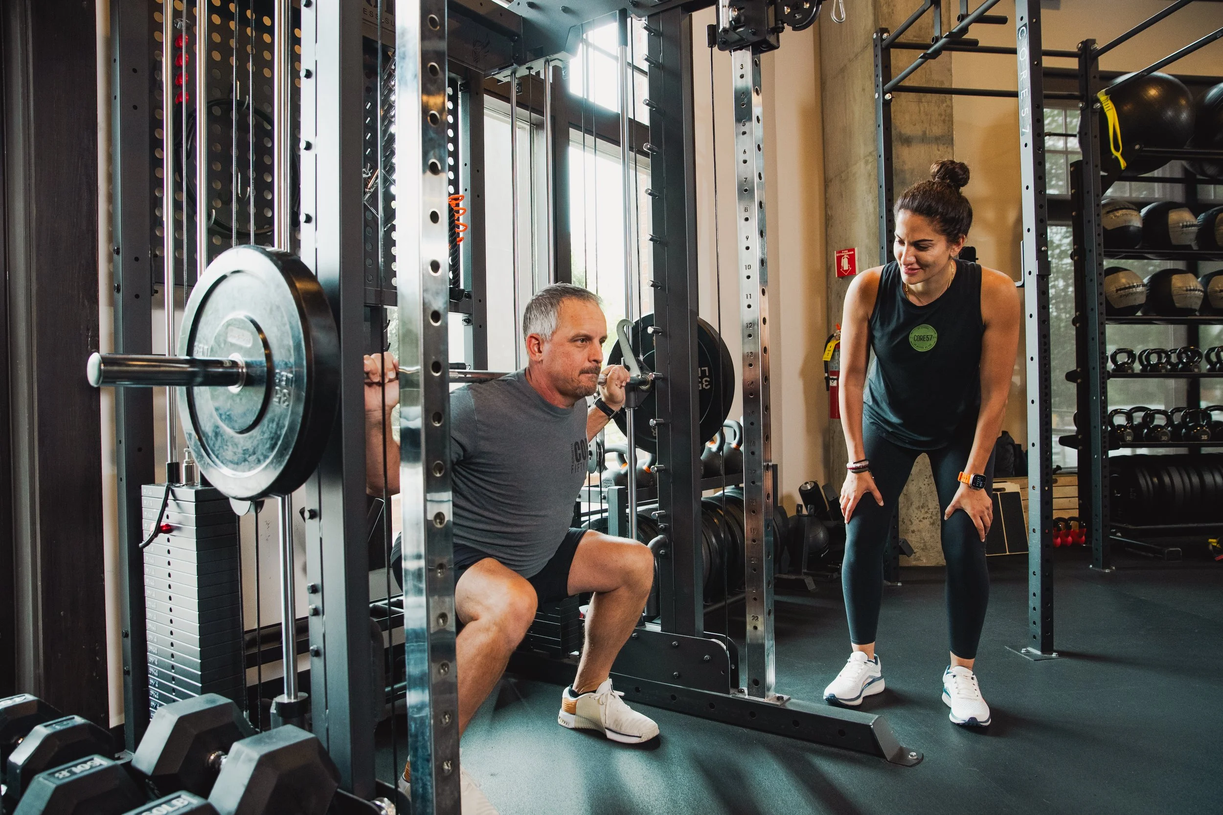 Photo of Rawan leading a personal training session at CORE57 in Alpharetta, GA