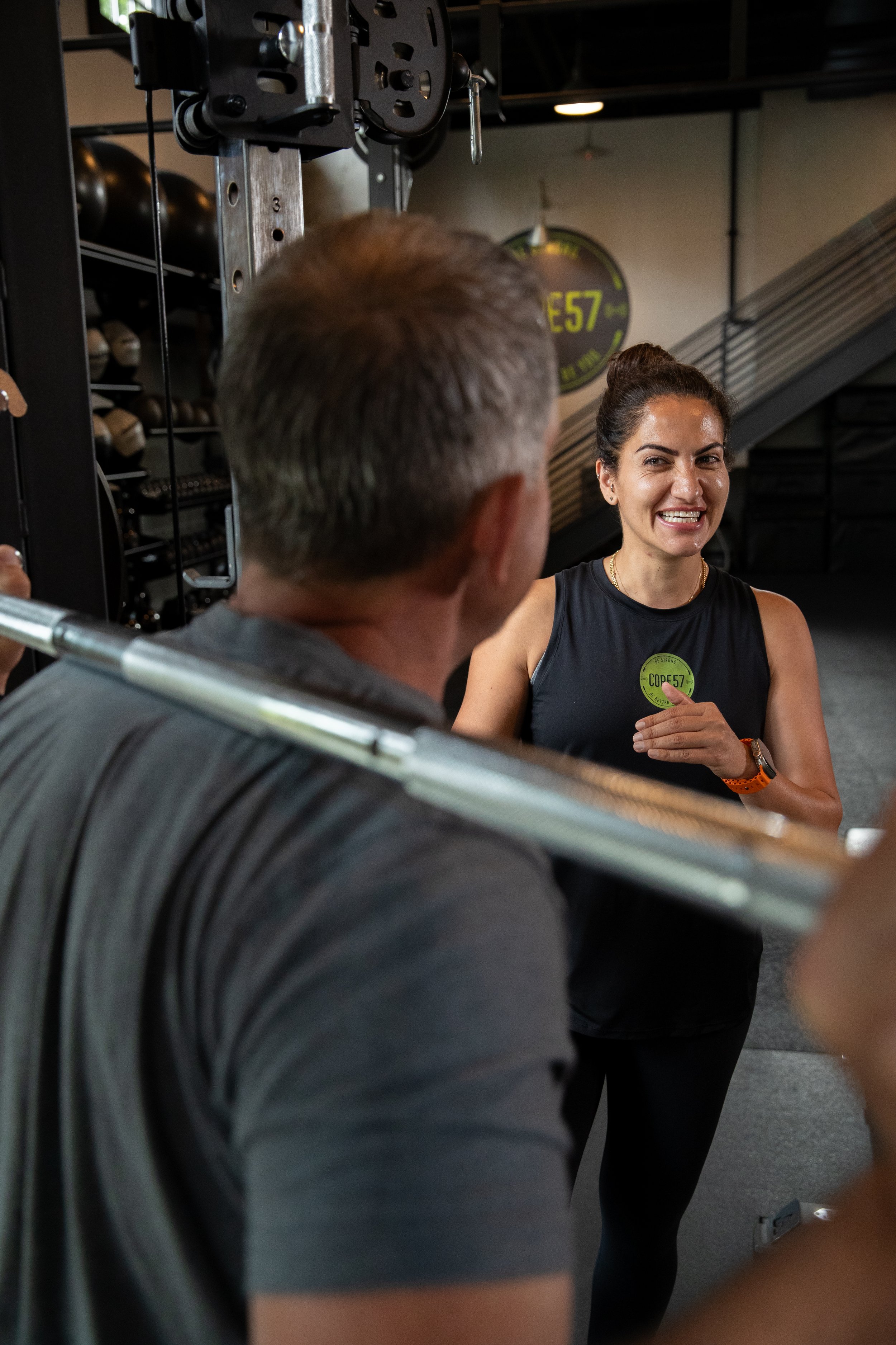 Image of a one-on-one personal training session at CORE57 in Alpharetta