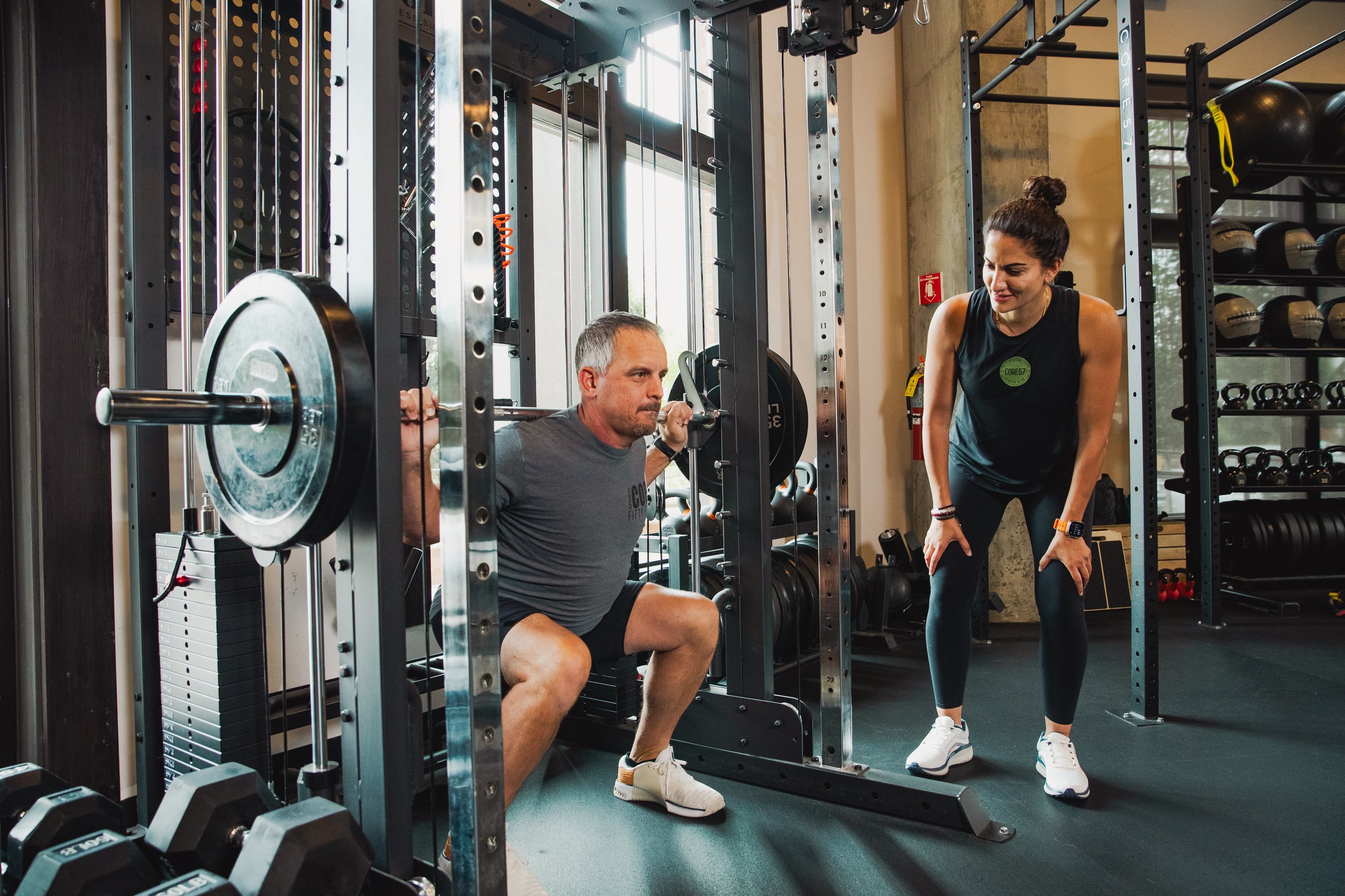 Photo of one-on-one personal training at CORE57 in Alpharetta, Georgia