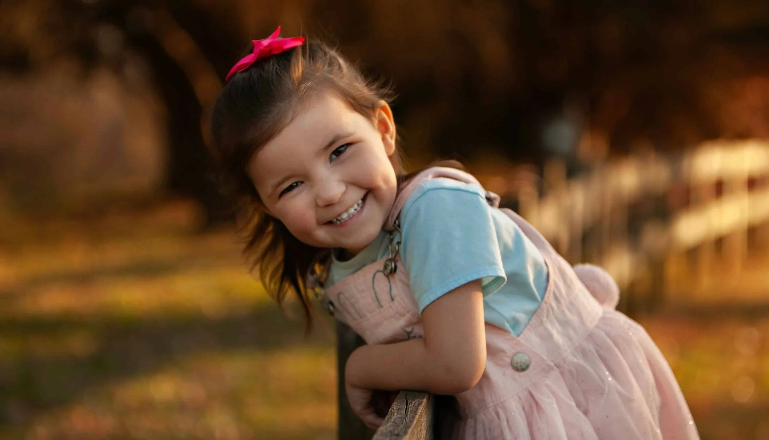 child playing outside