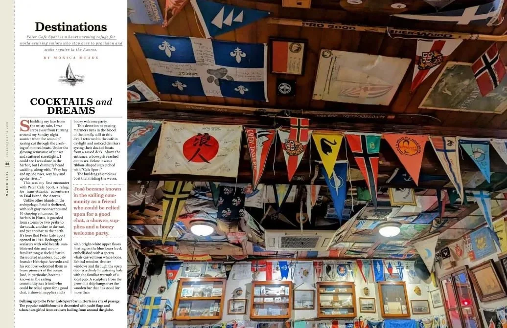 My proudest work yet - all thanks to the beautiful Azevedo family in Faial at @petercafesport 
A nice six page spread in Cruising World magazine, and they even used two of my photographs. 
A special thanks to Jo&atilde;o for entrusting me to tell the