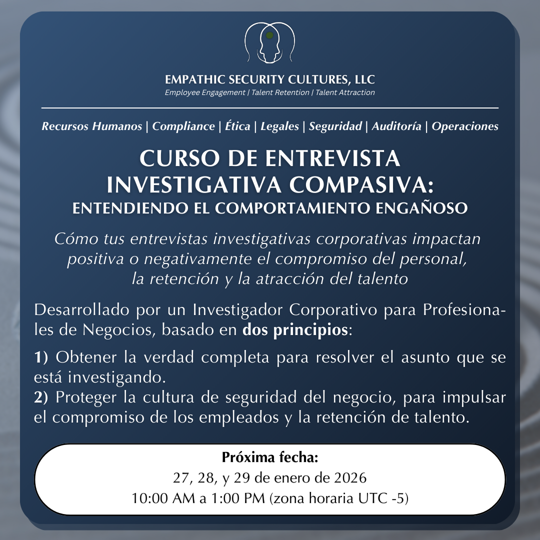 Curso de Entrevista Investigativa Compasiva (Enero 2026)