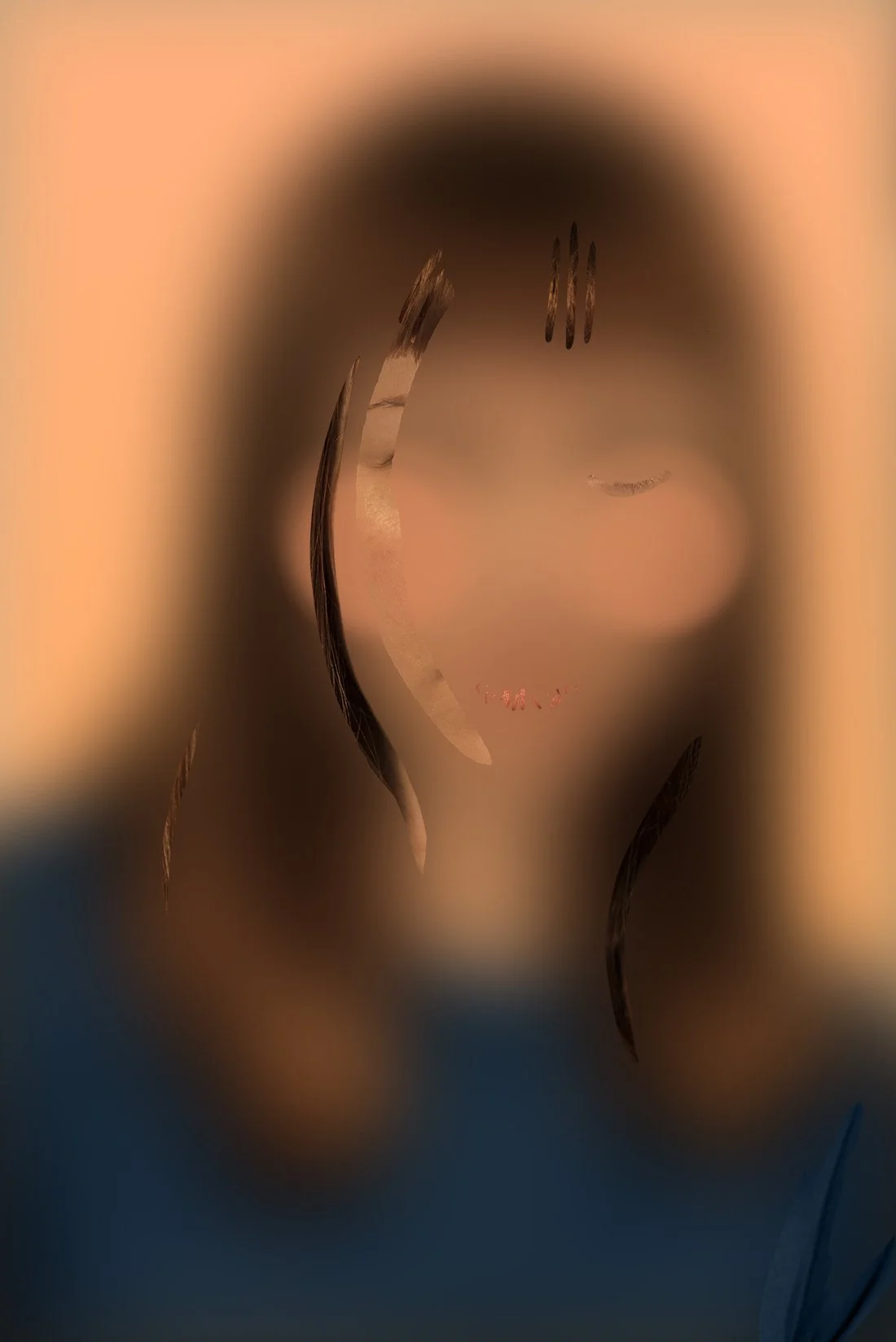 Self Portrait (In Layers), detail, 2017