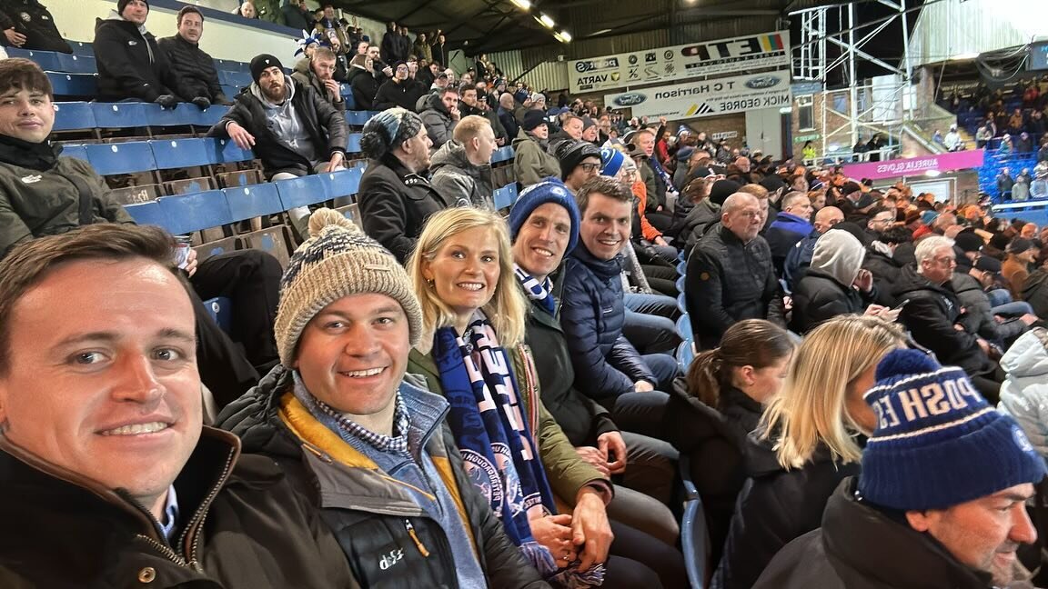 A brilliant night to take clients to support @theposh V @ntfcofficial @westonhomesplc Stadium 5-1 👏🏼 #theposh #yourlocalcommercialagent @sophiedickens6465 #officespeterborough #industrialpeterborough #retailpeterborough #leisurepeterborough #commer