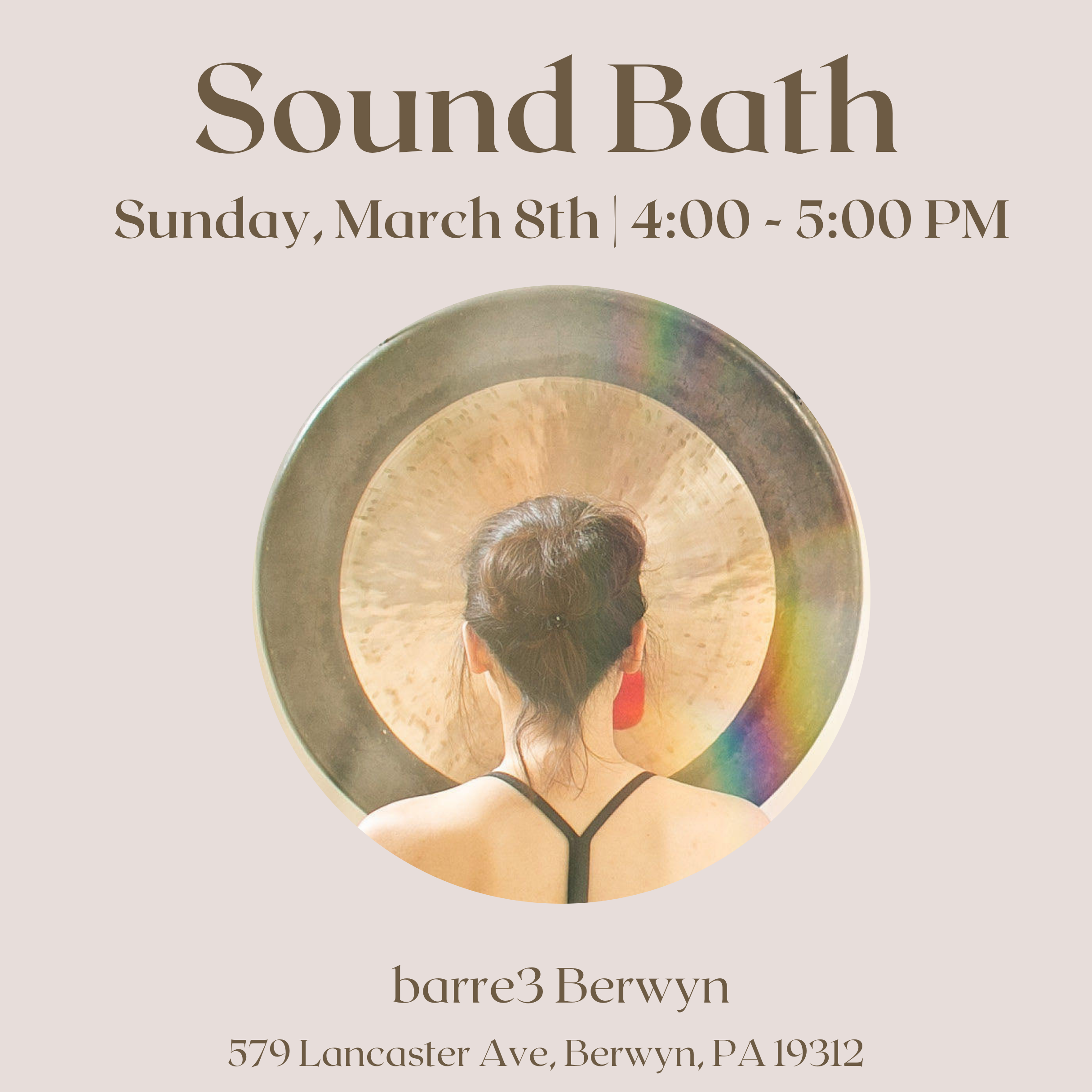 barre3 Berwyn Sound Bath