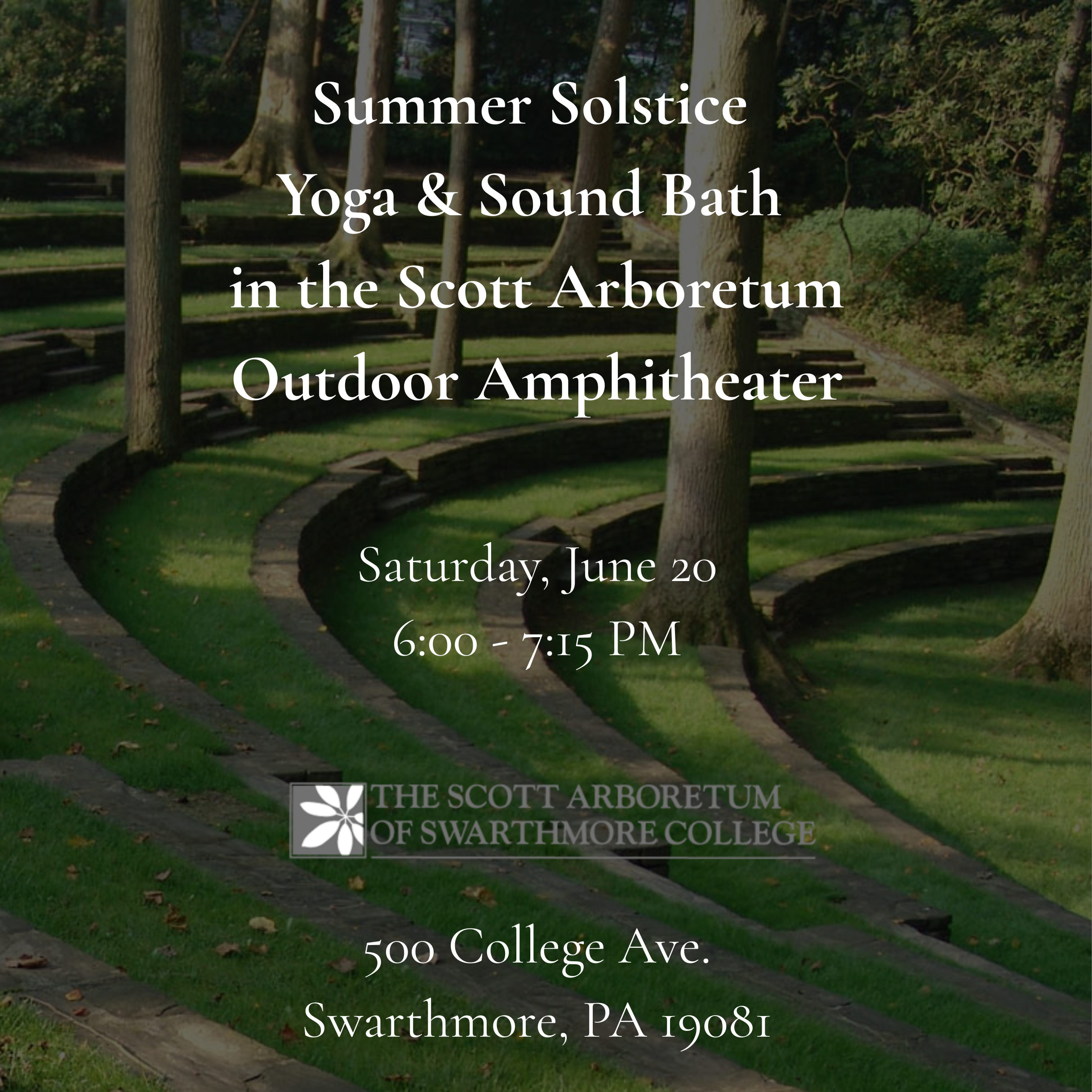 Solstice Yoga &amp; Sound Bath in the Scott Outdoor Amphitheater