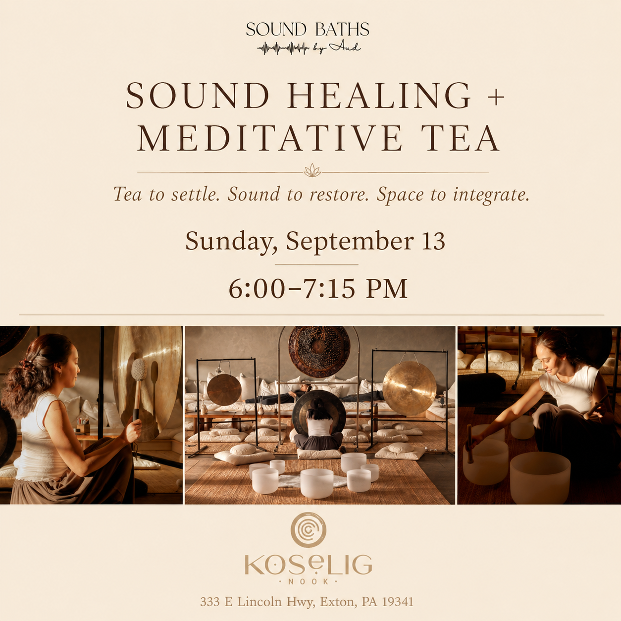 Sound Healing and Meditative Tea Experience