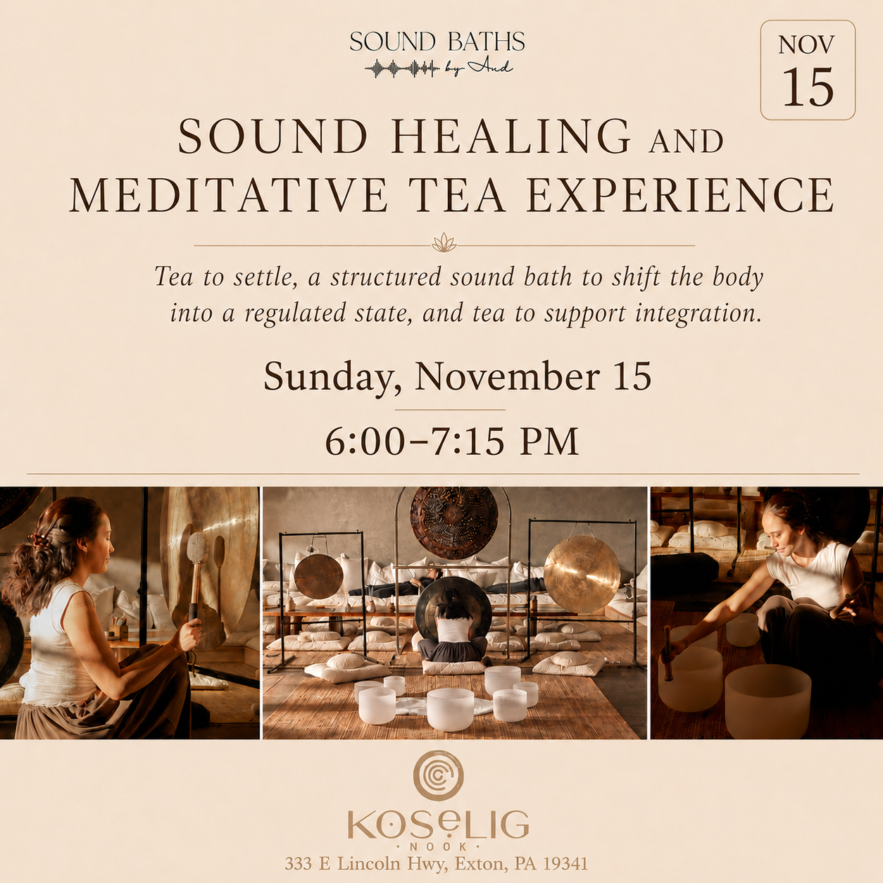Sound Healing and Meditative Tea Experience