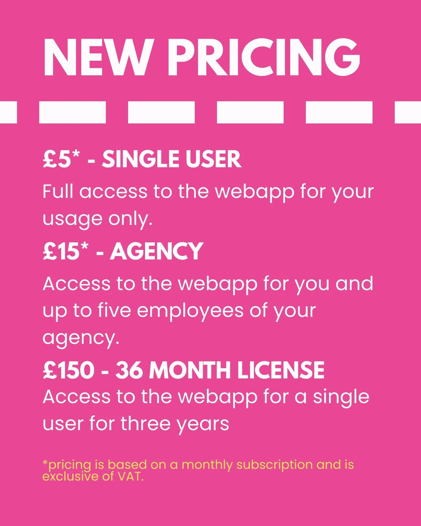 Following consumer feedback, we are offering a new subscription model for users.