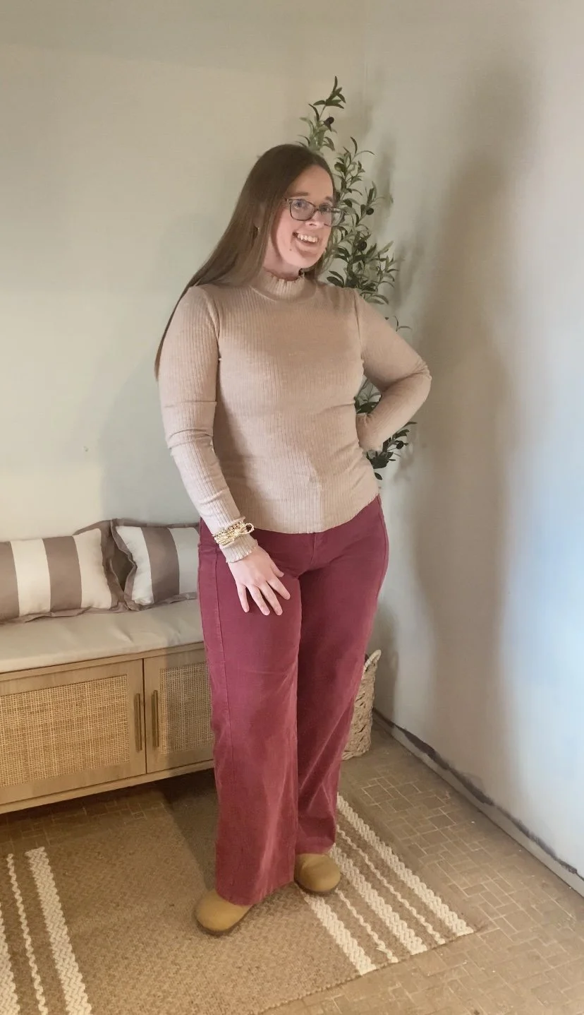 Toasted Pecan Mockneck Top