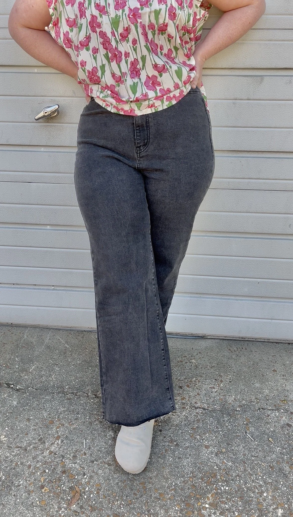 Washed Black Denim - Cruvy