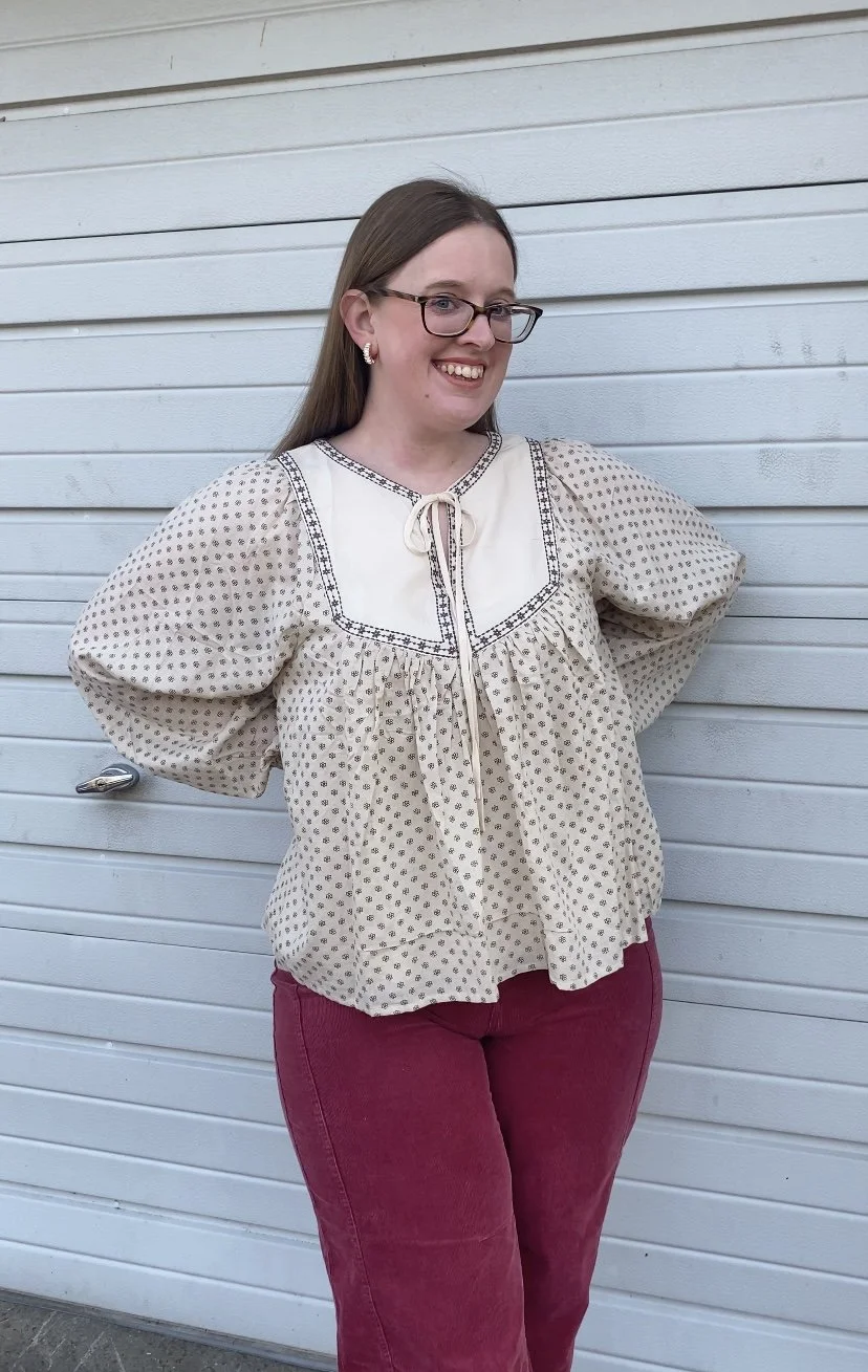 Floral Peasant Blouse