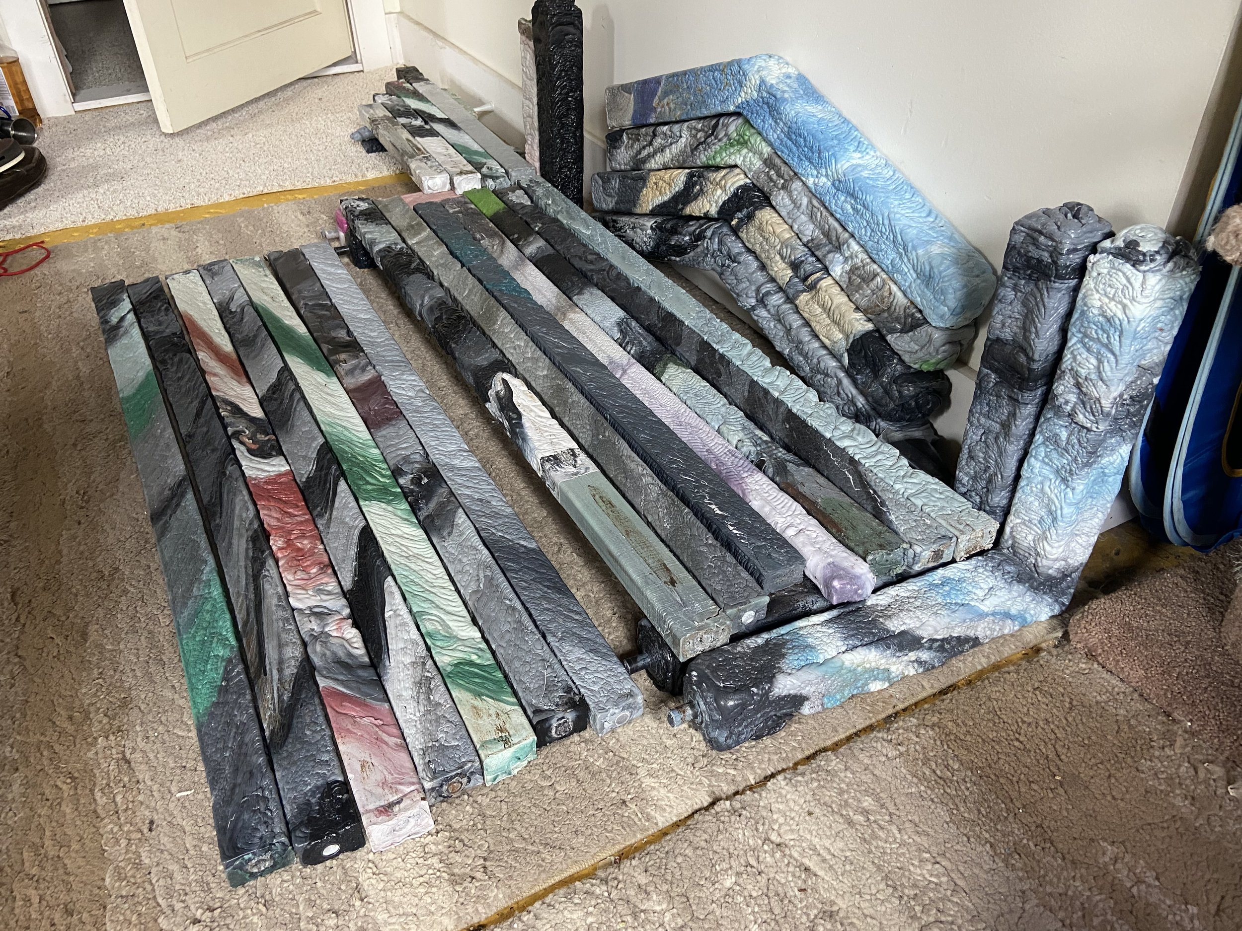 Extruded Plastic Bench Parts