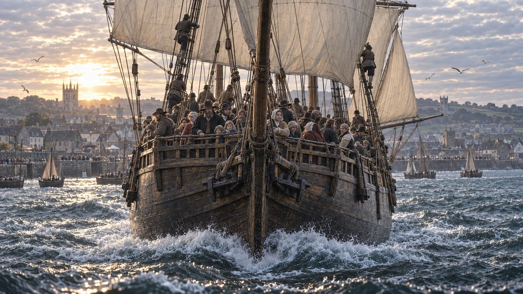 Before They Went Ashore: The Mayflower