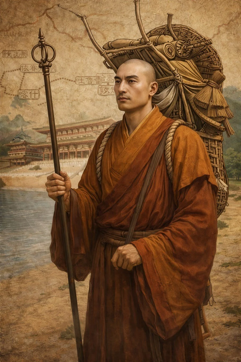 The Monk Who Saved Texts From Burning (Xuanzang, China and India)