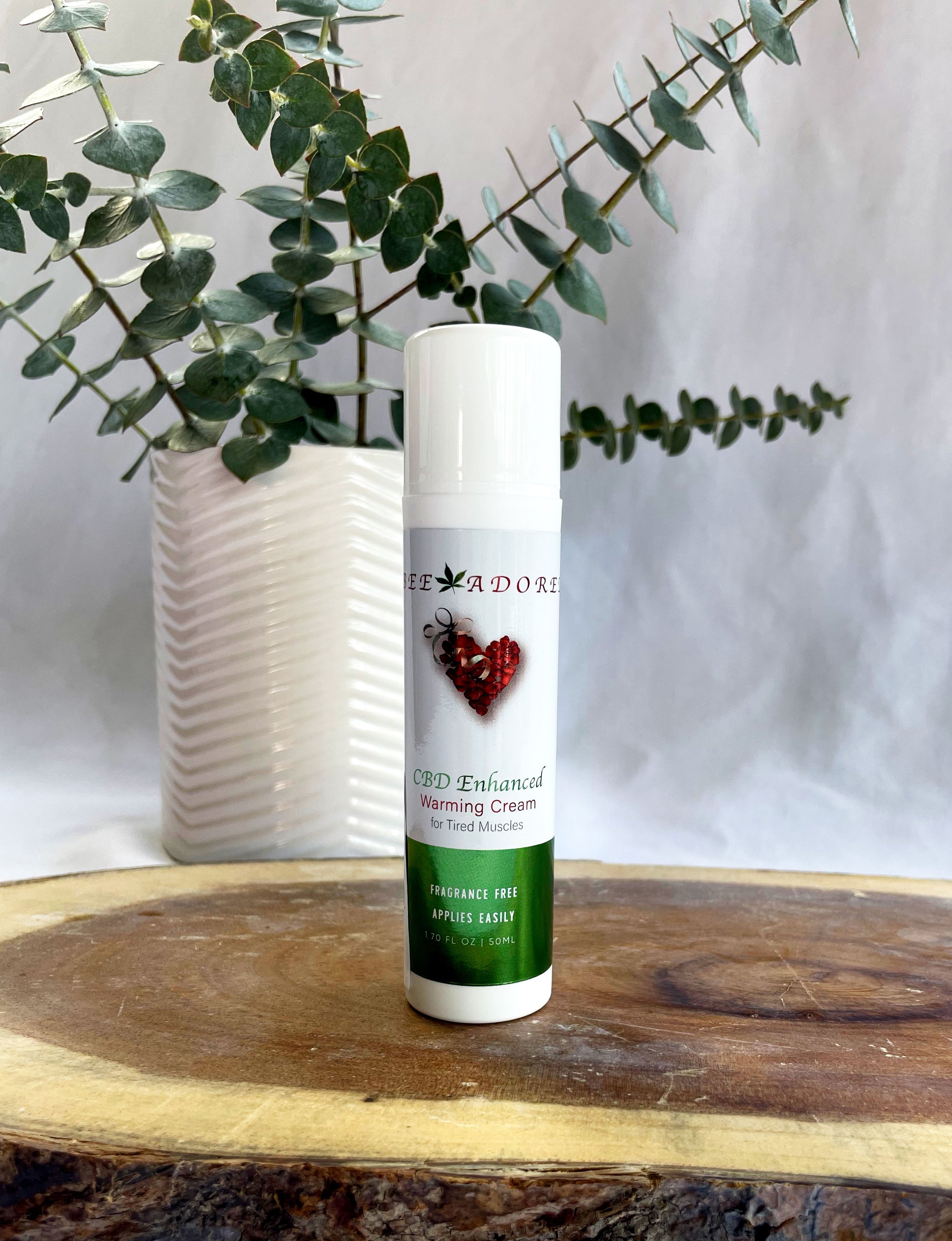 CBD warming lotion for sore, achy muscles