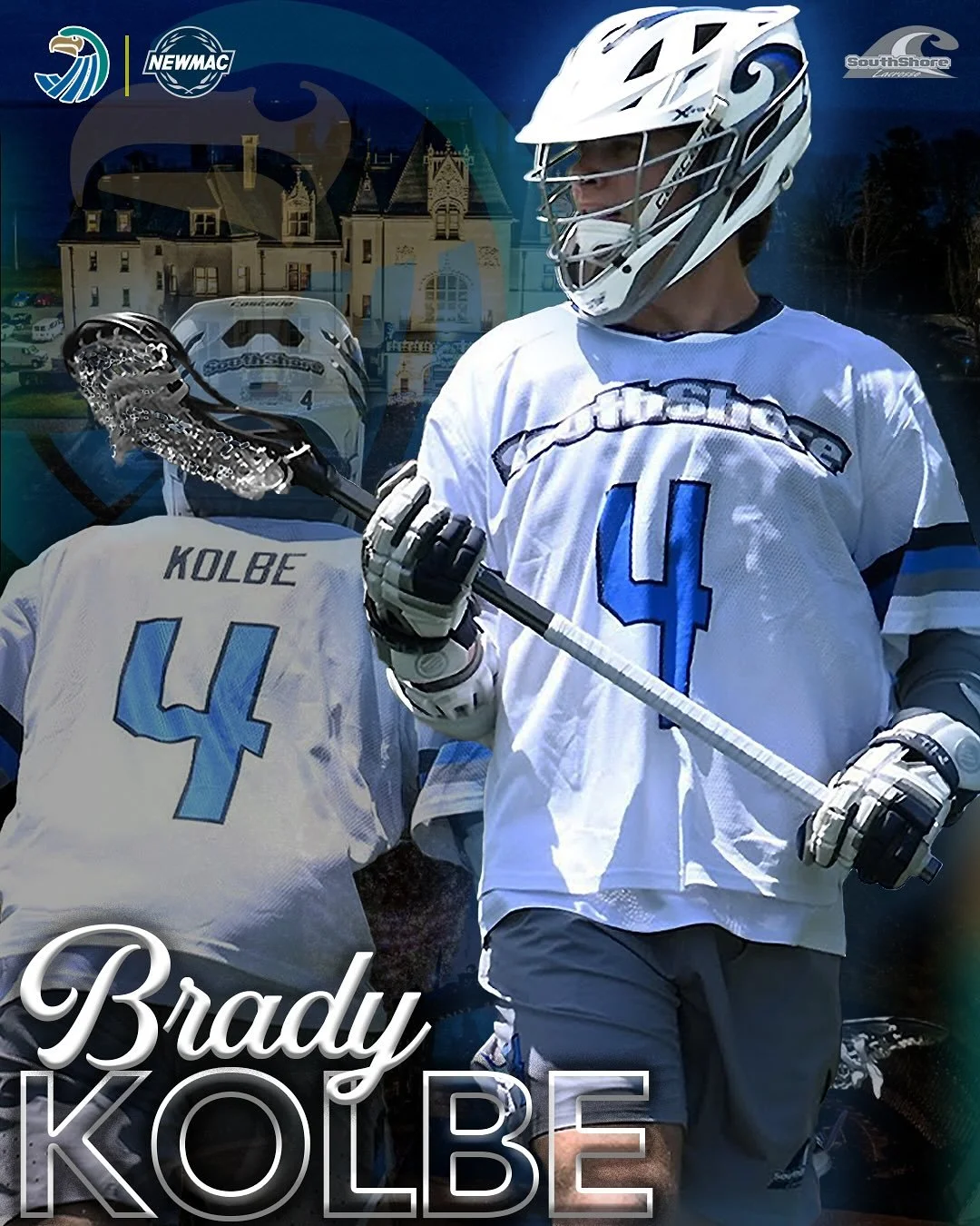 🌊 Congratulations to #SouthShore2026 Two-Way Mid Brady Kolbe (@hshsboyslacrosse / Absecon, NJ) on his commitment to @salvemlax!