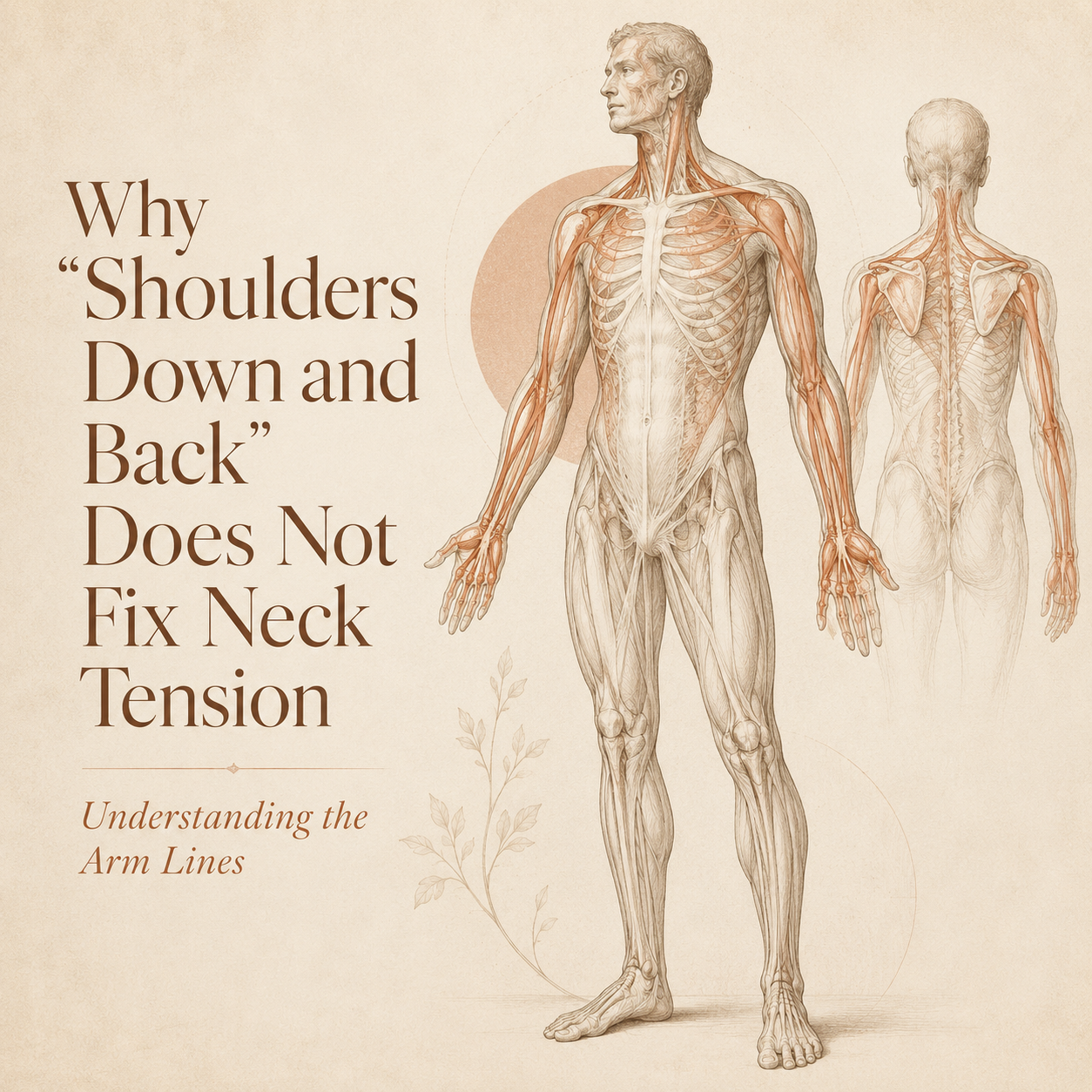 Why “Shoulders Down and Back” Does Not Fix Neck Tension: Understanding the Arm Lines