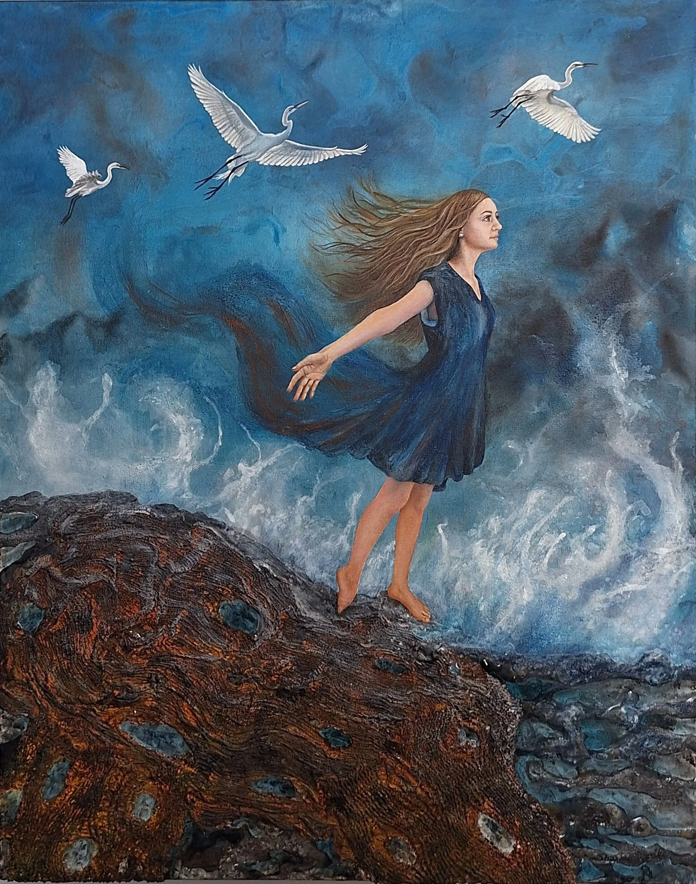 Mya, Mixed Media 30 x 24 inches