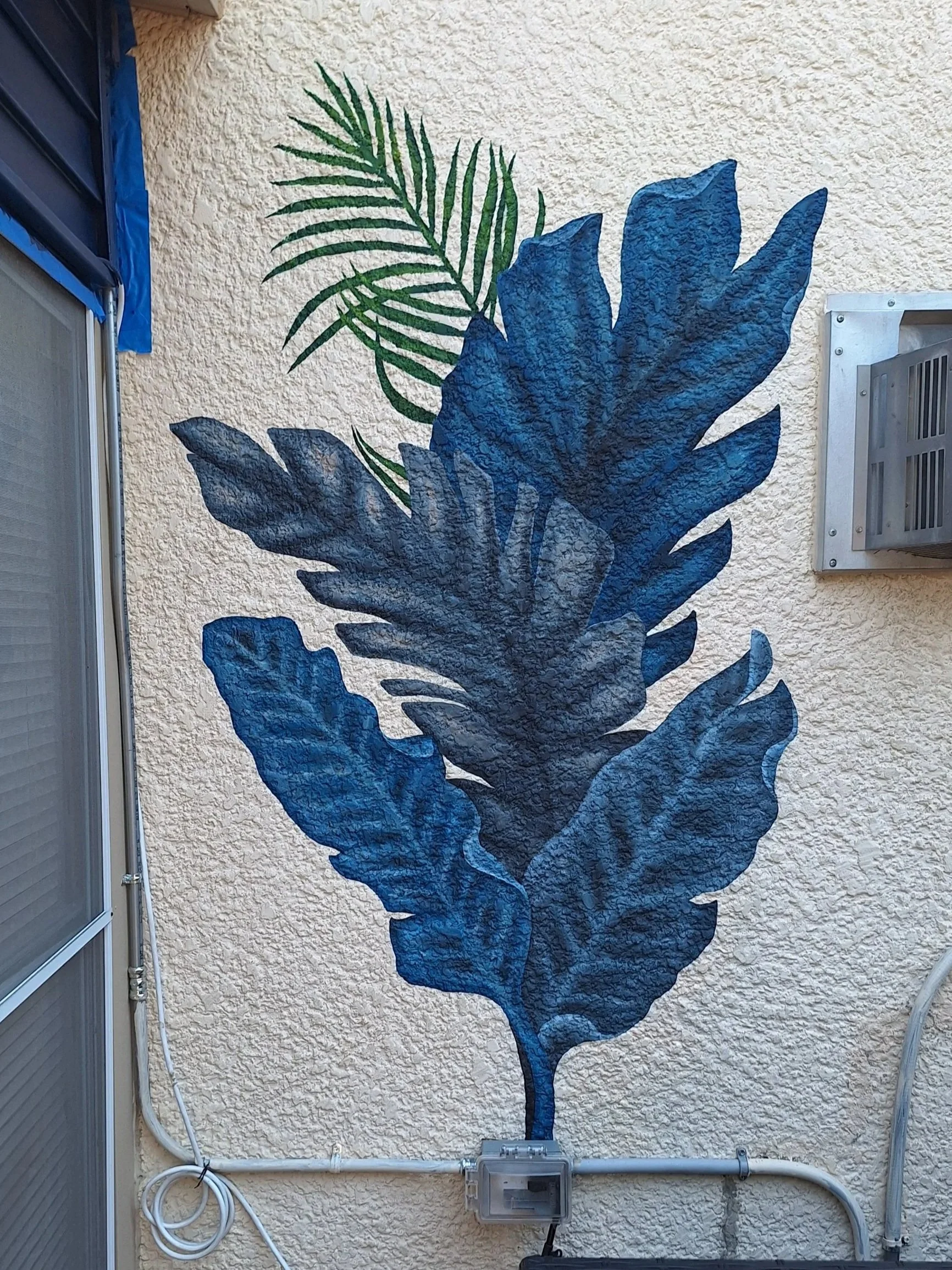 Palm Leaves, Wall Mural 6 x 3 feet