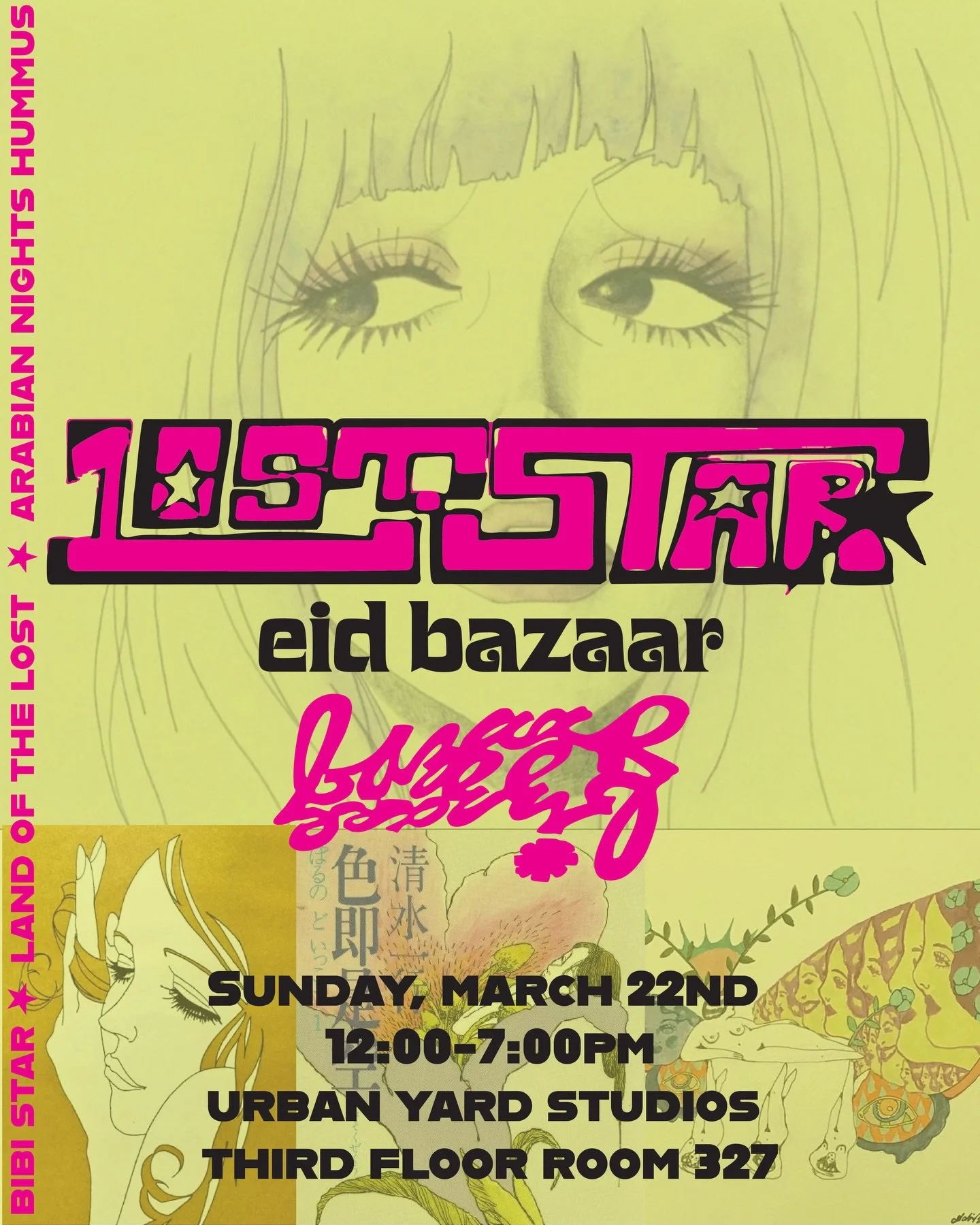 EID BAZAAR ★ come celebrate our @wearebibistar @arabiannightsfoods grand studio opening in LIC ★ shop customs while enjoying authentic pali hummus