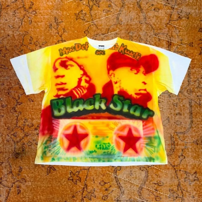 BLACK STAR ★ BIBI STAR now on the site ★★
get your favorite concert customs airbrushed courtesy bibi

 #airbrush #custom #tshirt #hiphop #underground