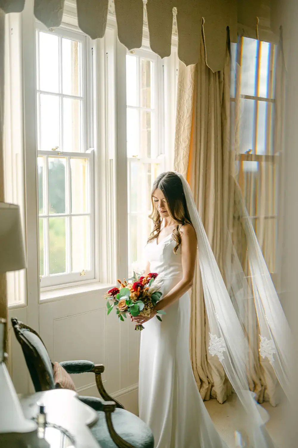 Sunlight & Raindrops: Jess & Chad’s Atmospheric Autumn Wedding at Hodsock Priory