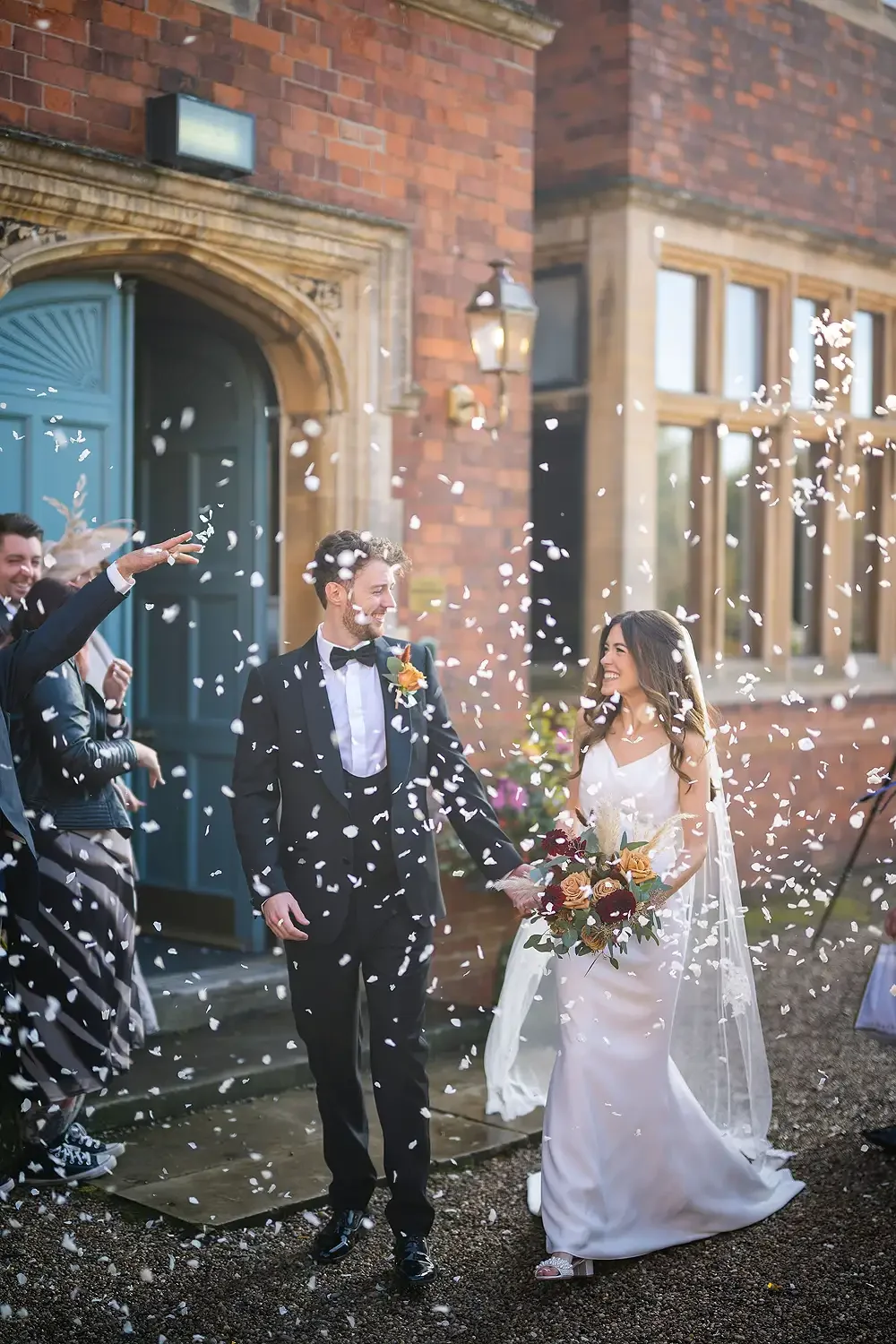 Sunlight & Raindrops: Jess & Chad’s Atmospheric Autumn Wedding at Hodsock Priory