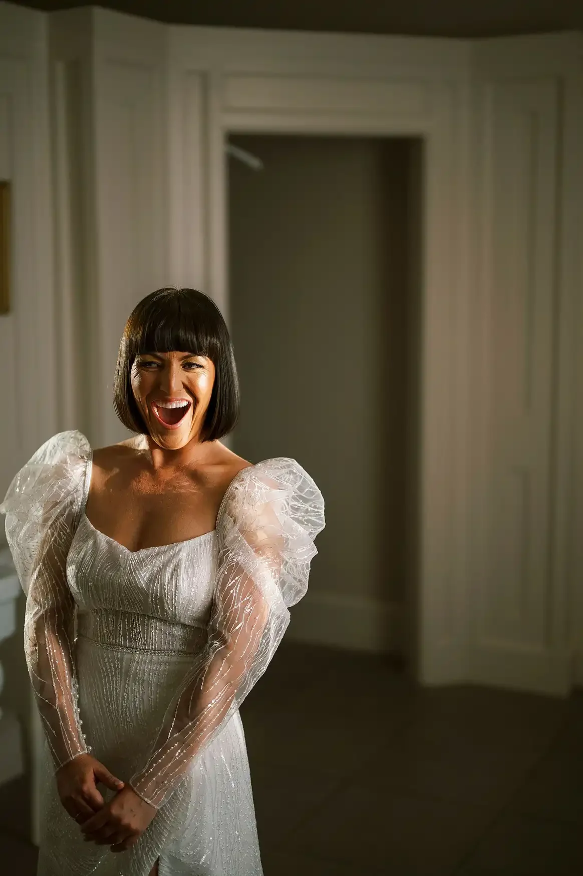 Christmas Lights & Black Tie: Lyndsey & Berkley’s Winter Wedding at Hodsock Priory