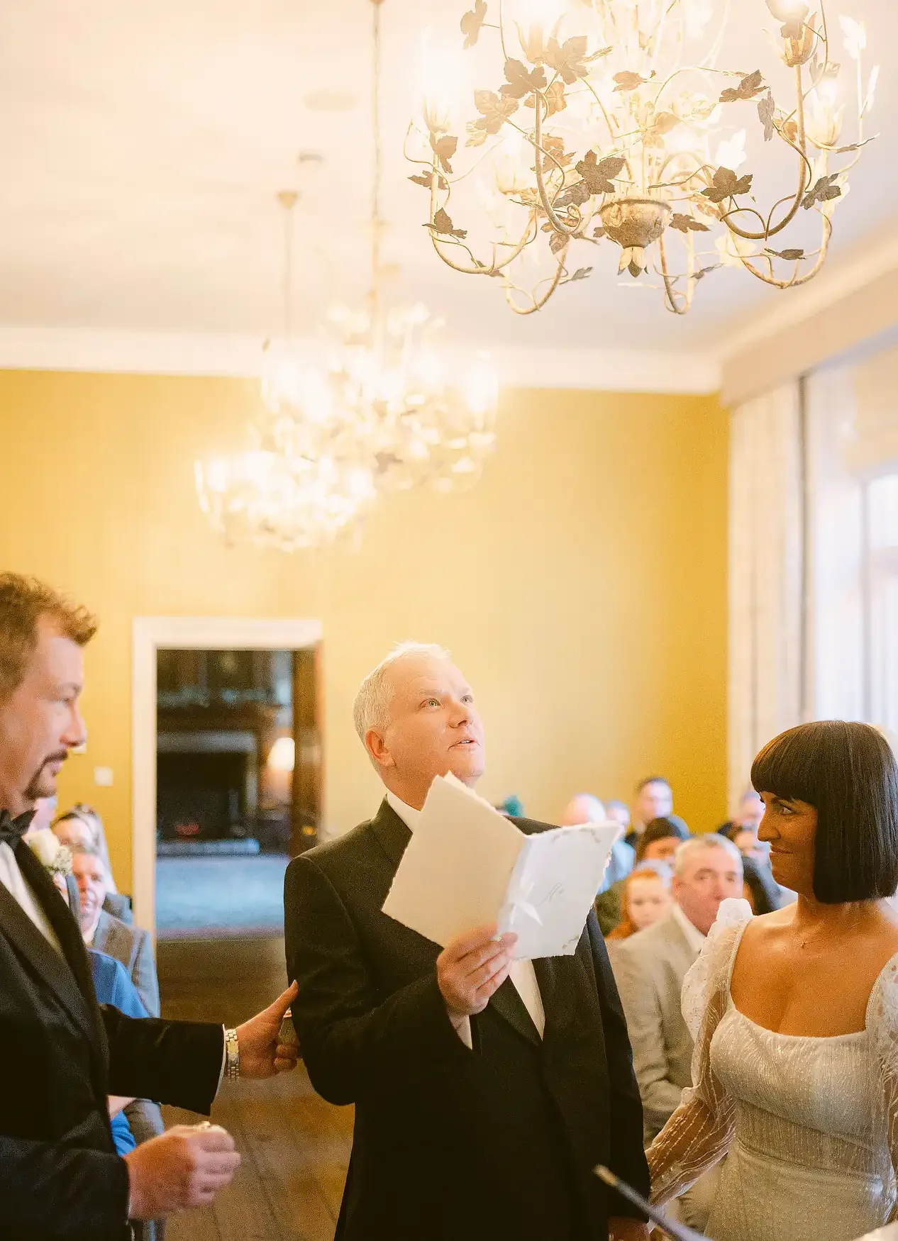 Christmas Lights & Black Tie: Lyndsey & Berkley’s Winter Wedding at Hodsock Priory