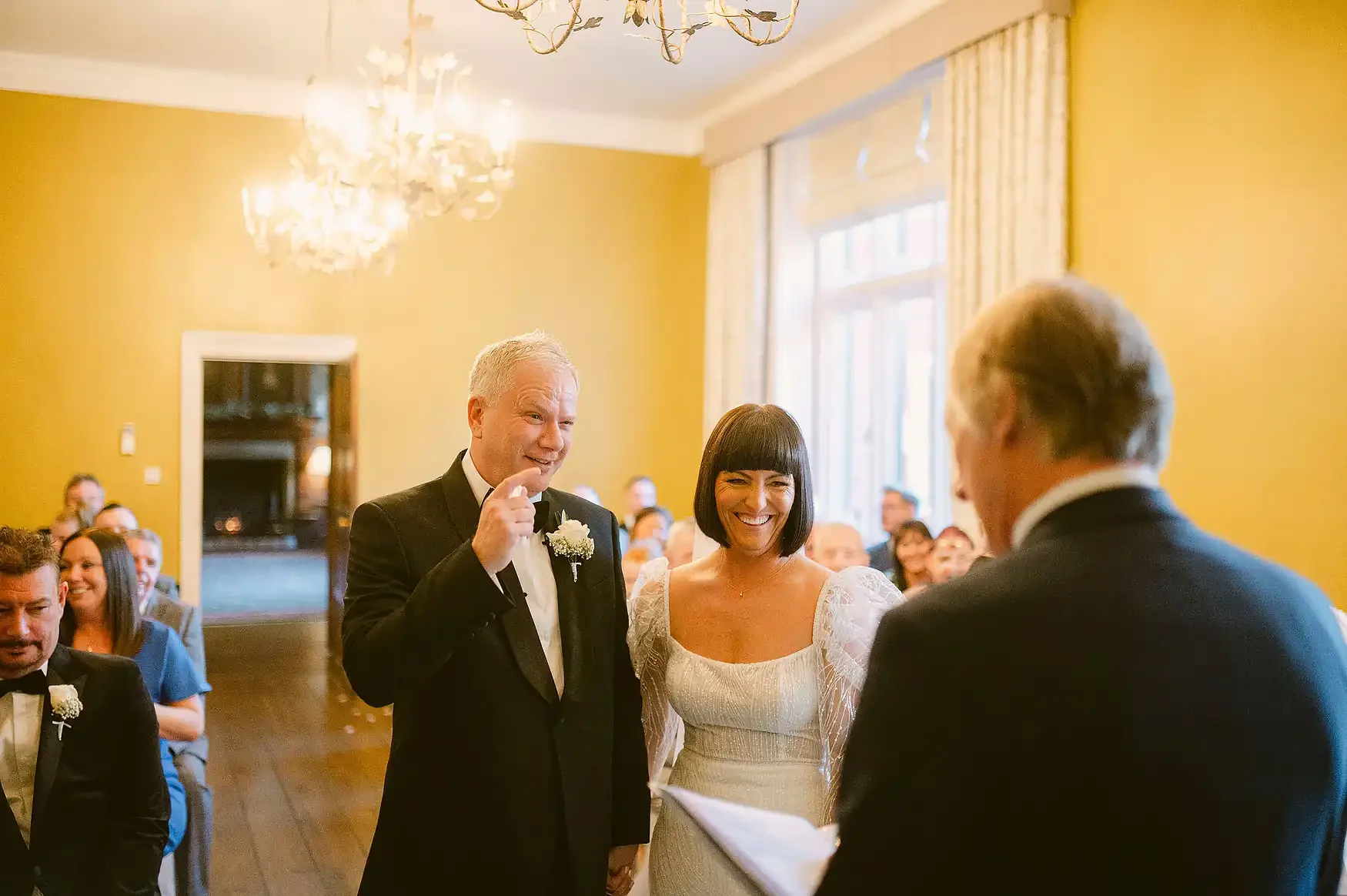 Christmas Lights & Black Tie: Lyndsey & Berkley’s Winter Wedding at Hodsock Priory