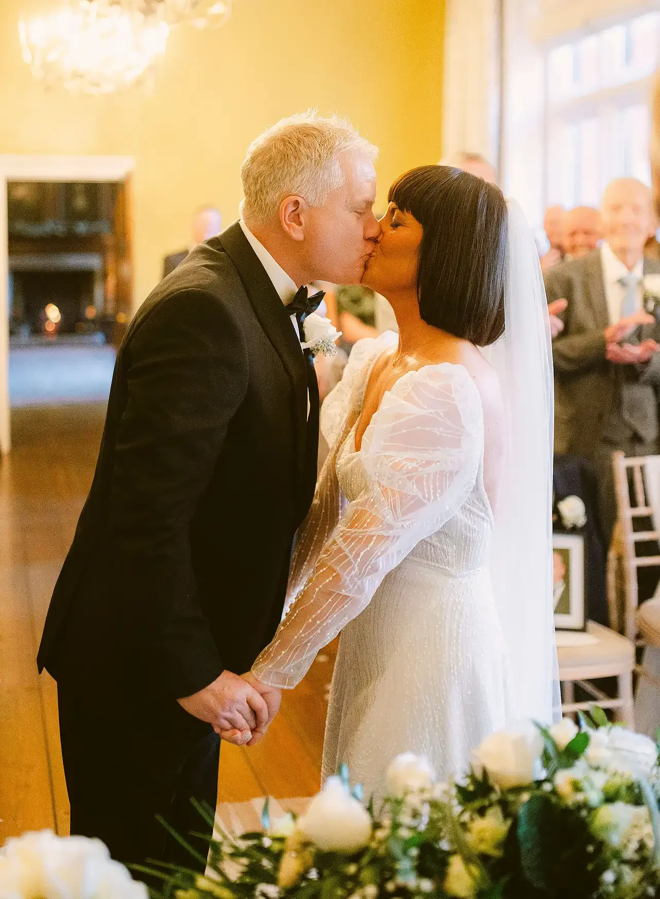Christmas Lights & Black Tie: Lyndsey & Berkley’s Winter Wedding at Hodsock Priory