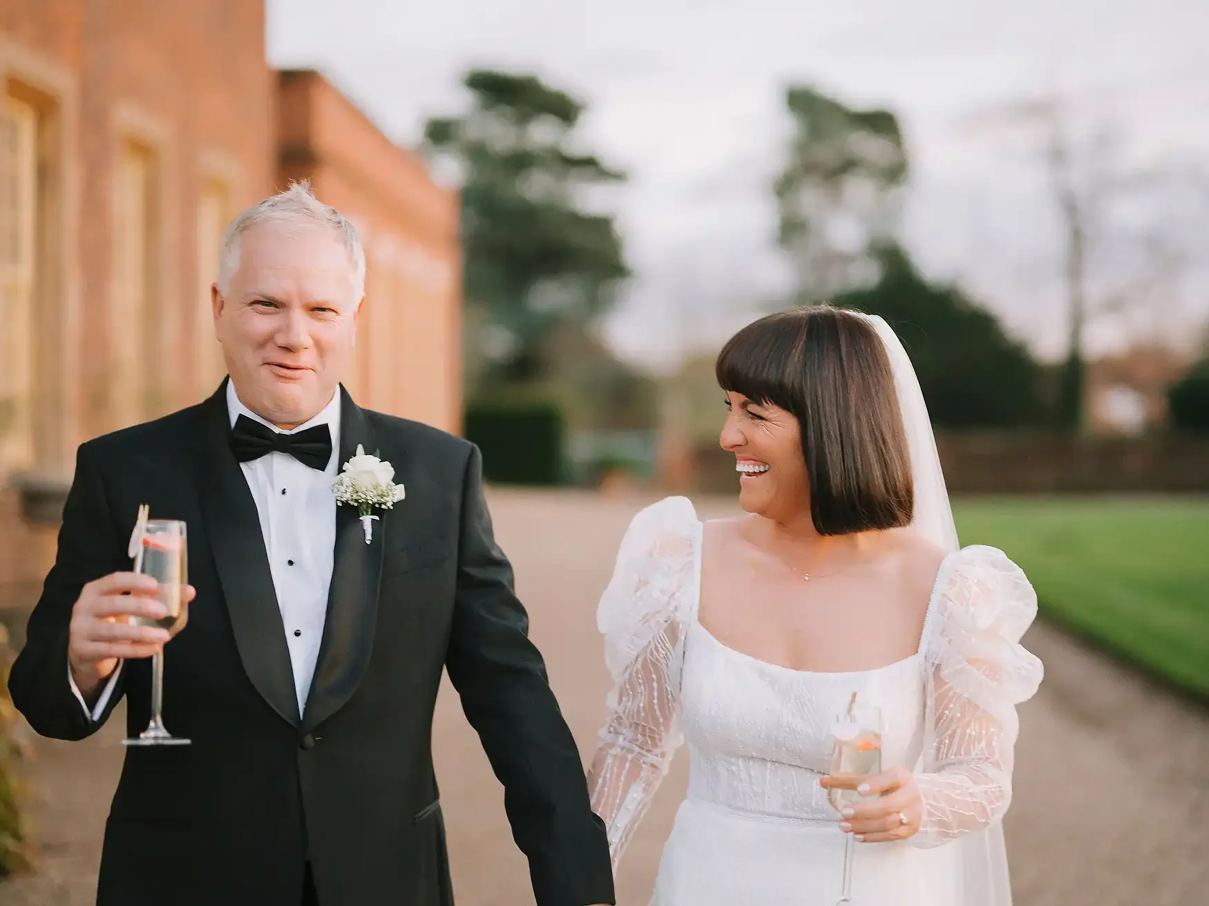 Christmas Lights & Black Tie: Lyndsey & Berkley’s Winter Wedding at Hodsock Priory