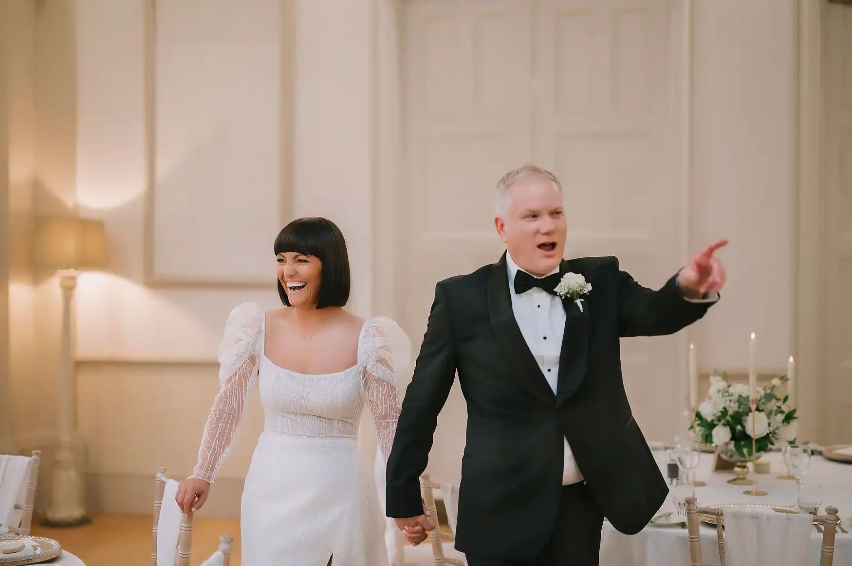 Christmas Lights & Black Tie: Lyndsey & Berkley’s Winter Wedding at Hodsock Priory