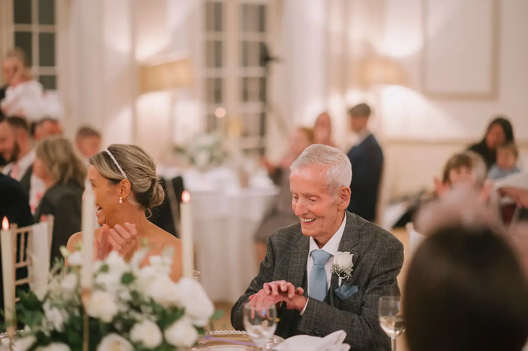 Christmas Lights & Black Tie: Lyndsey & Berkley’s Winter Wedding at Hodsock Priory