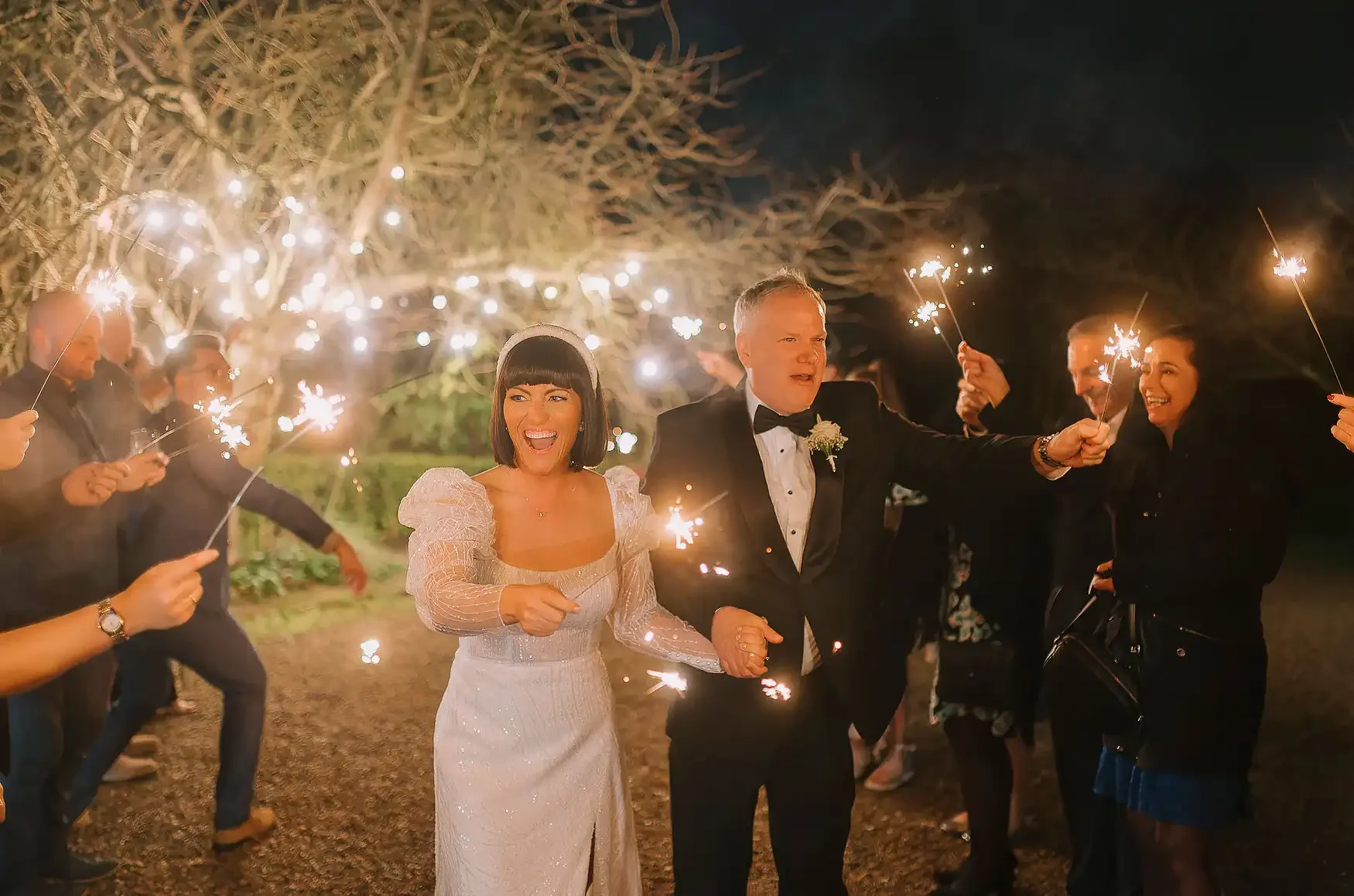 Christmas Lights & Black Tie: Lyndsey & Berkley’s Winter Wedding at Hodsock Priory