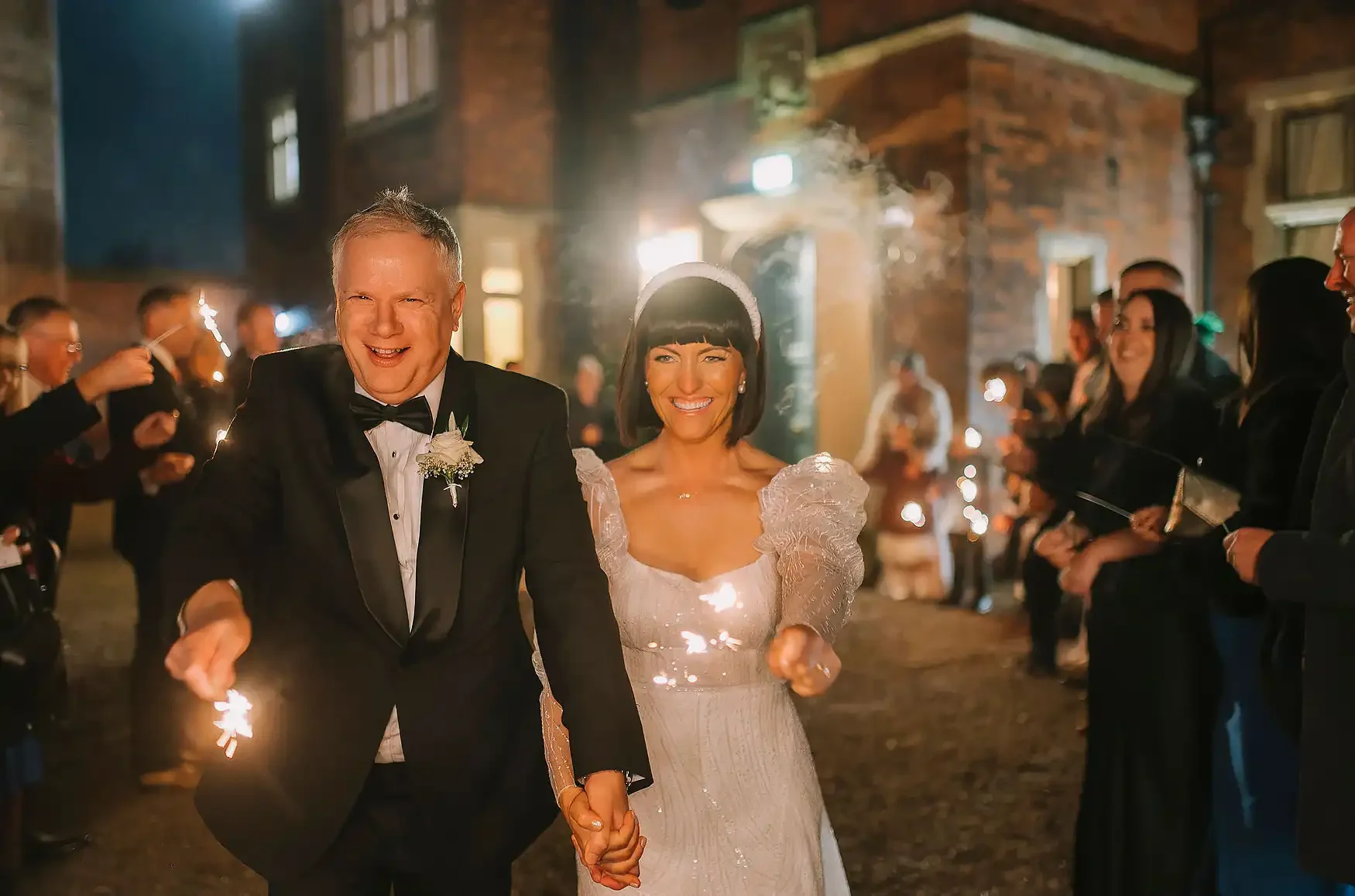 Christmas Lights & Black Tie: Lyndsey & Berkley’s Winter Wedding at Hodsock Priory