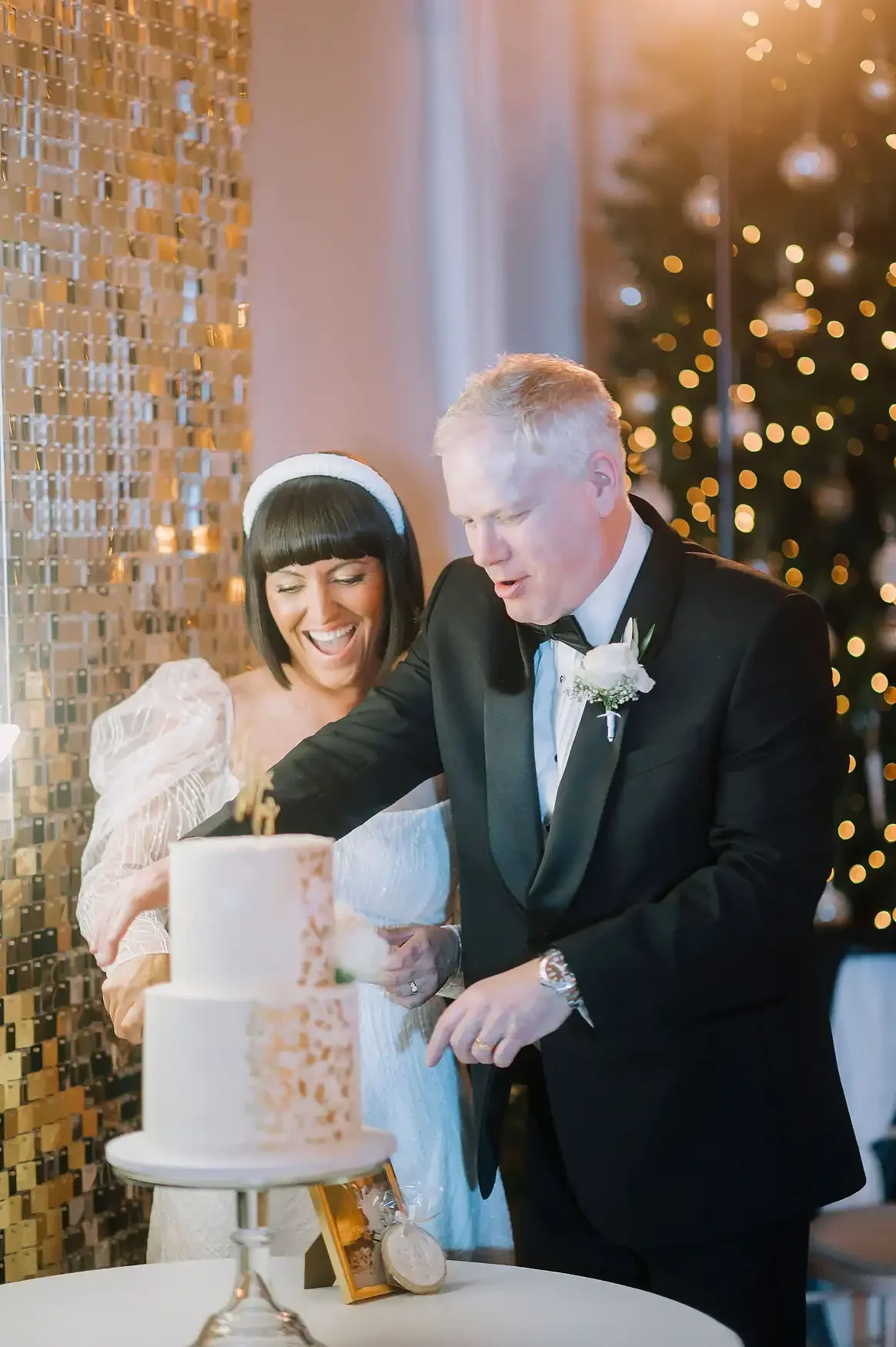 Christmas Lights & Black Tie: Lyndsey & Berkley’s Winter Wedding at Hodsock Priory